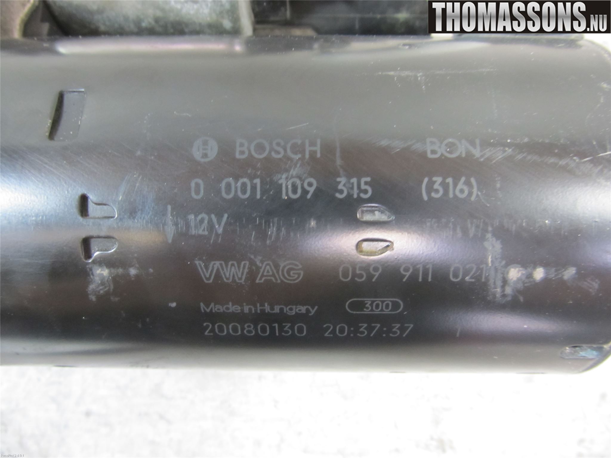 Audi A4/S4 08-11 Startmotor Diesel