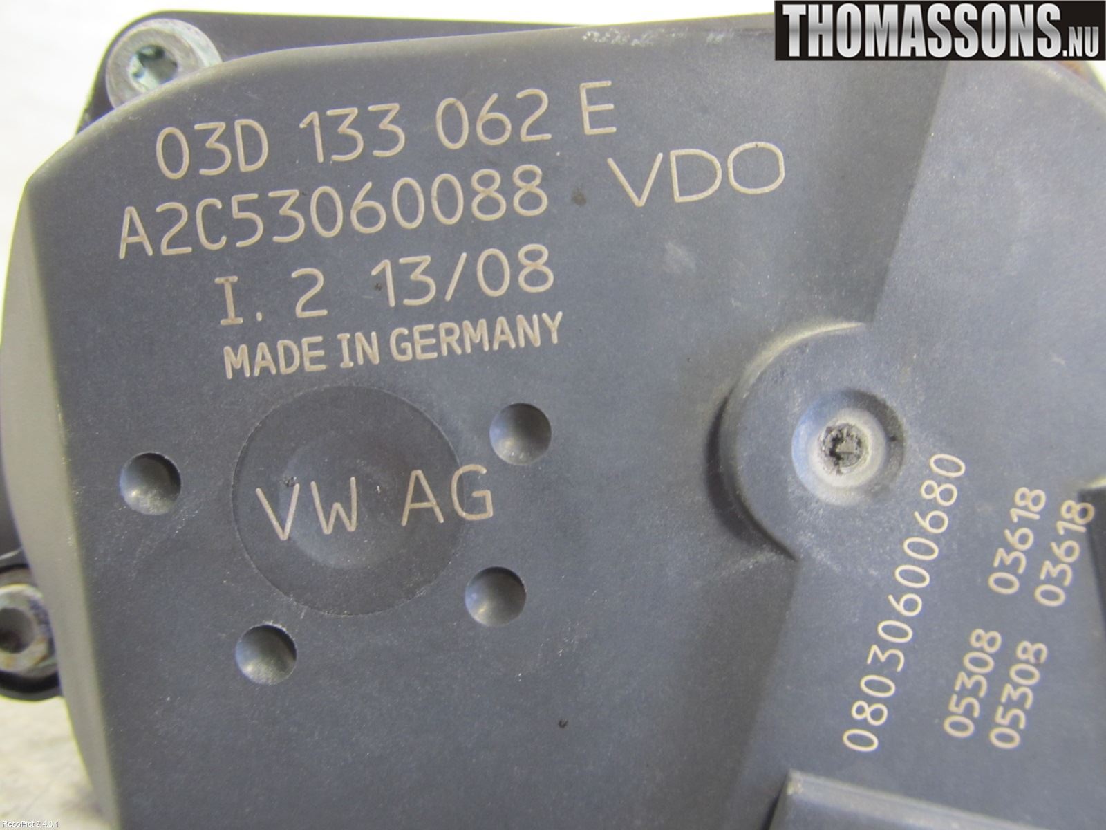 Skoda FABIA 07-14 Injspjällhus