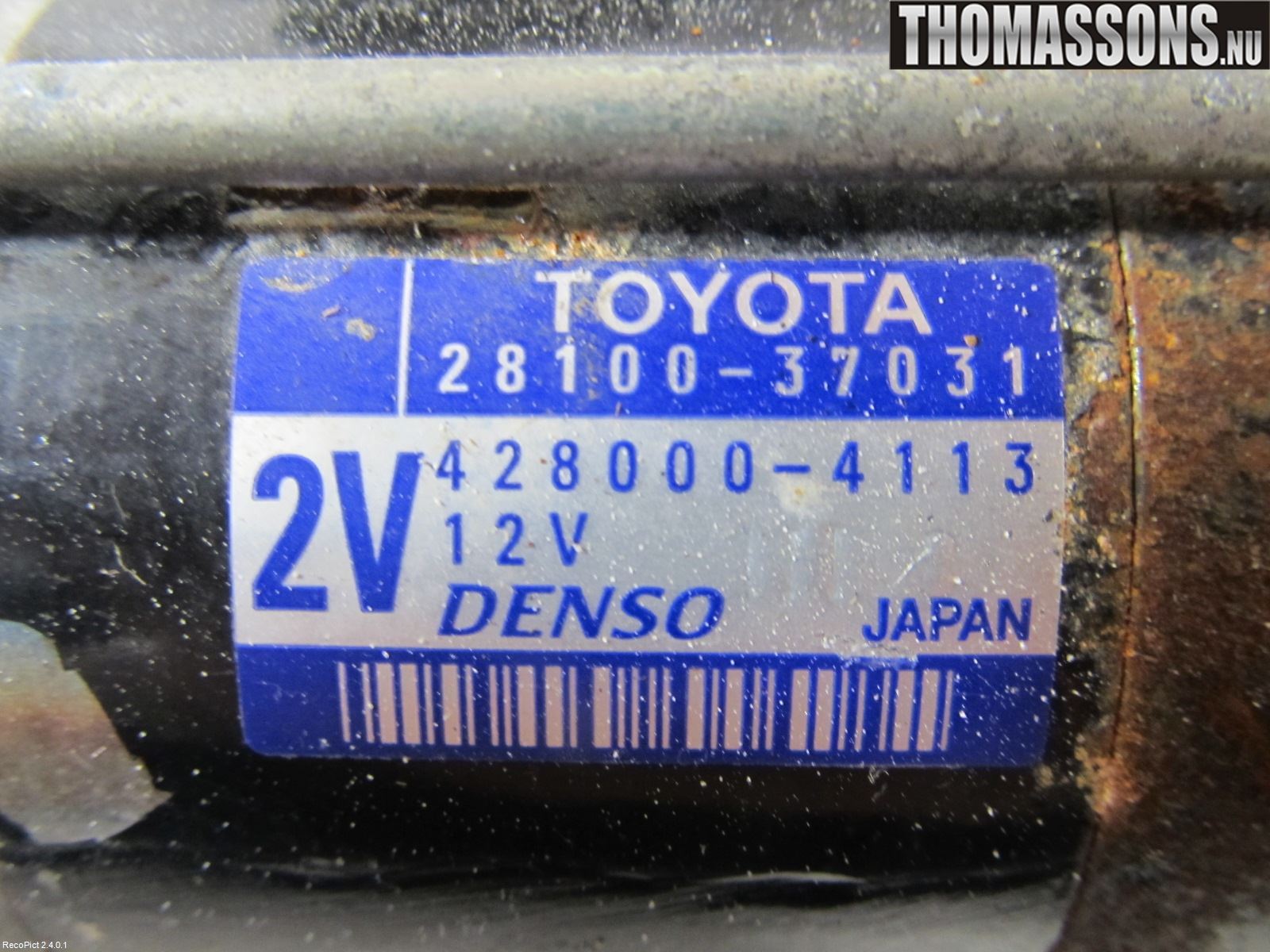 Toyota RAV 4 06-12 Startmotor