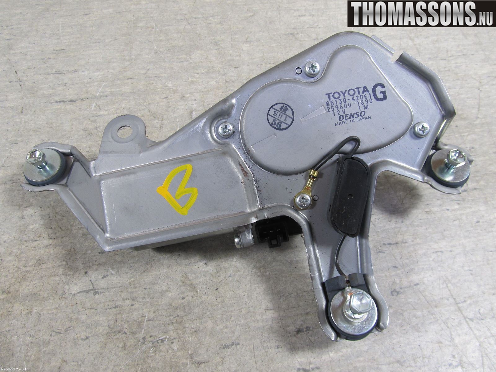 Toyota RAV 4 06-12 Torkarmotor Baklucka