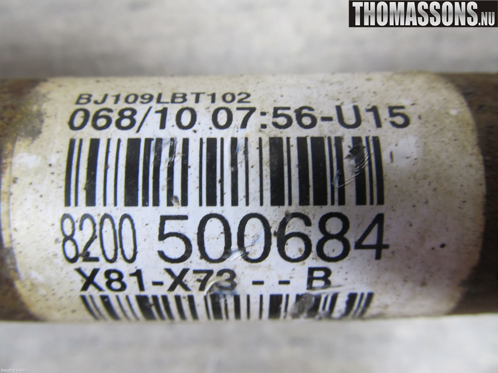 Renault ESPACE/GRAND ESPACE 04-14 Drivaxel Fram Vänster