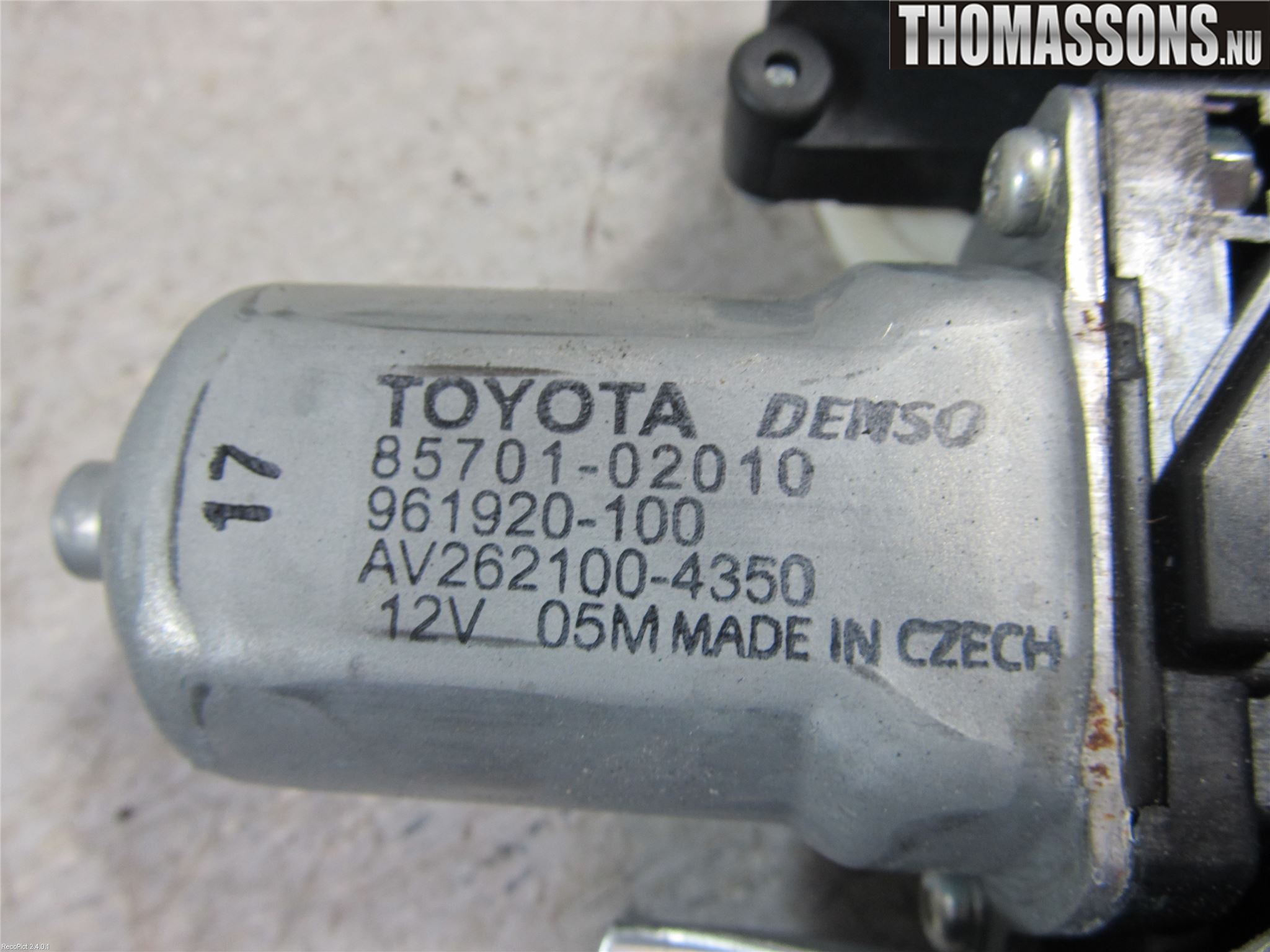 Toyota AVENSIS 09-15 Fönsterhiss El Kompl