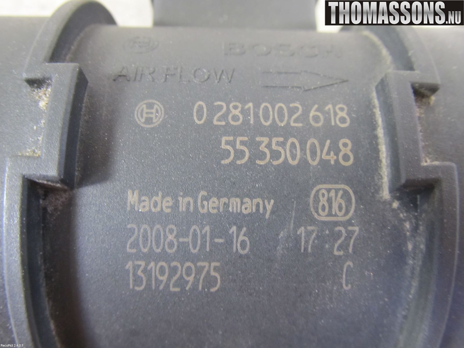 Opel COMBO 02-12 Injluftmassamätare