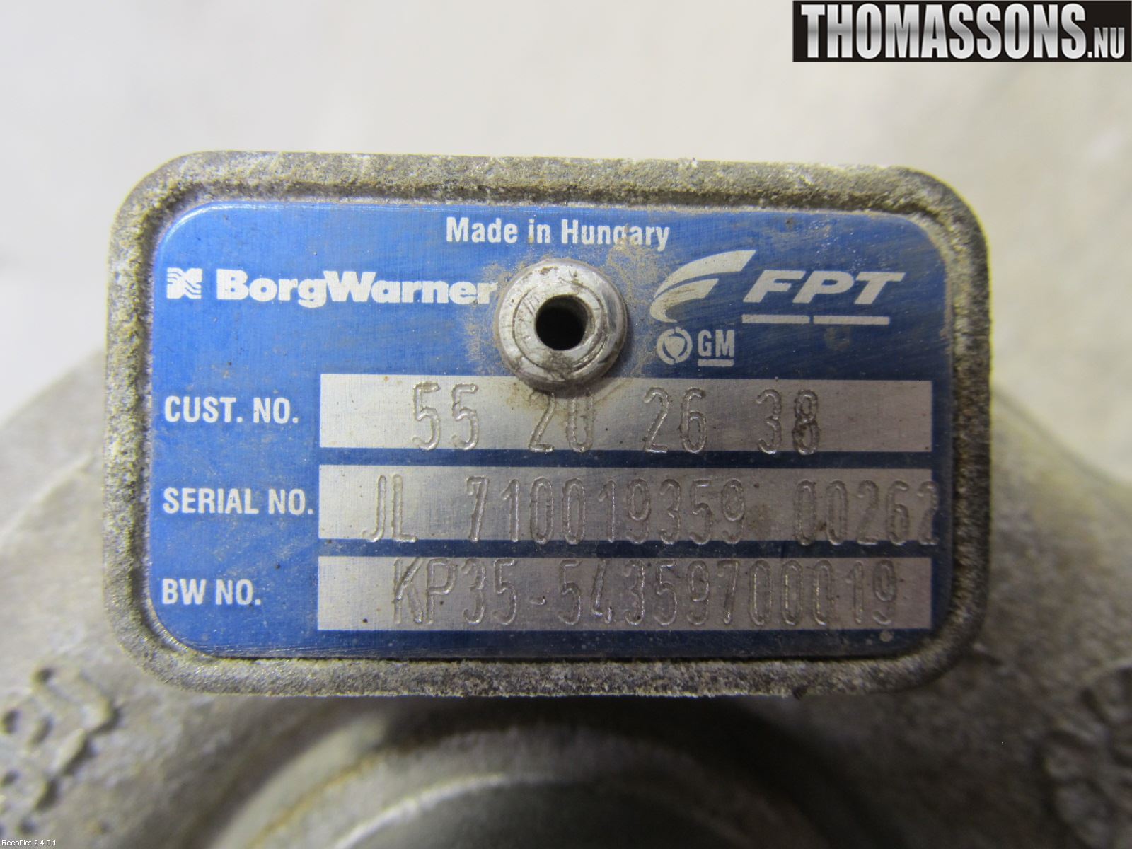 Opel COMBO 02-12 Turboaggregat