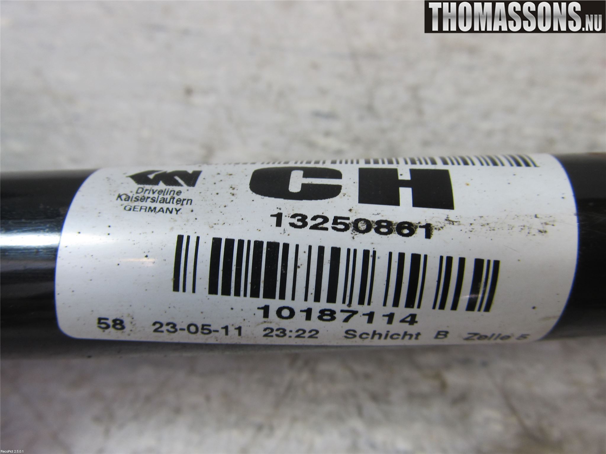 Opel ASTRA J 10-15 Drivaxel Fram Höger