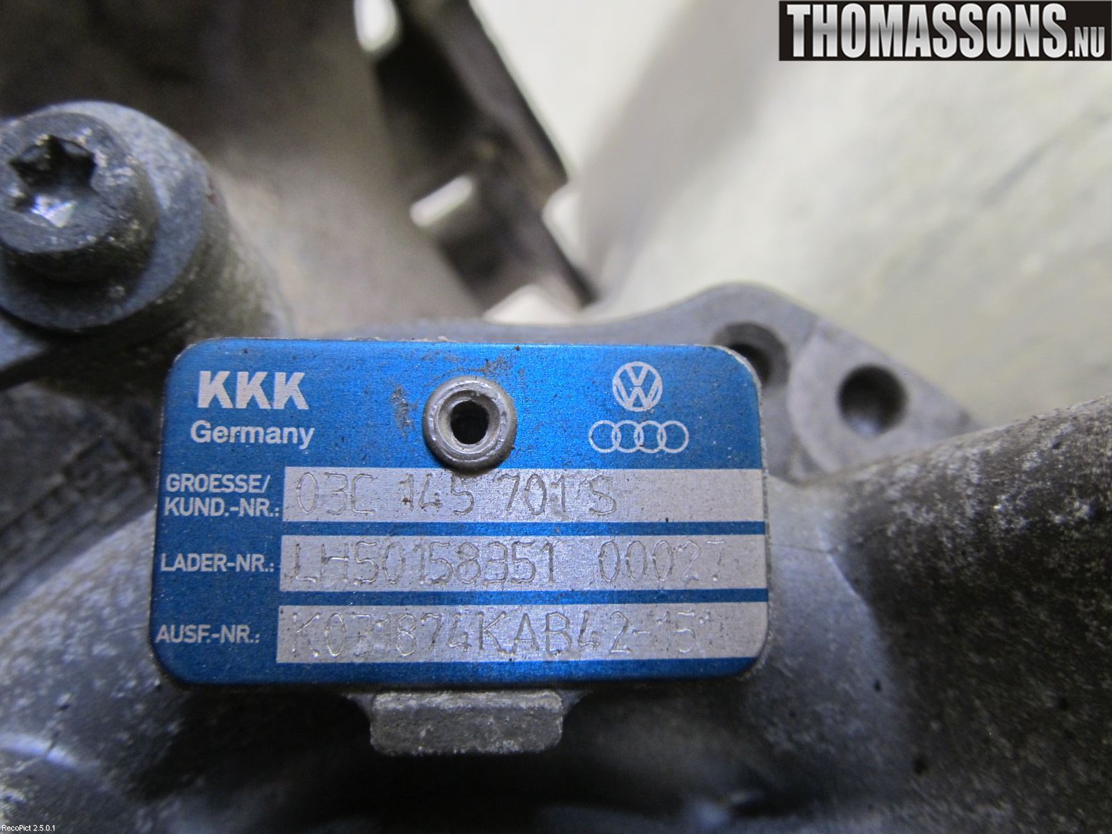 Volkswagen VW PASSAT 05-11 Turboaggregat