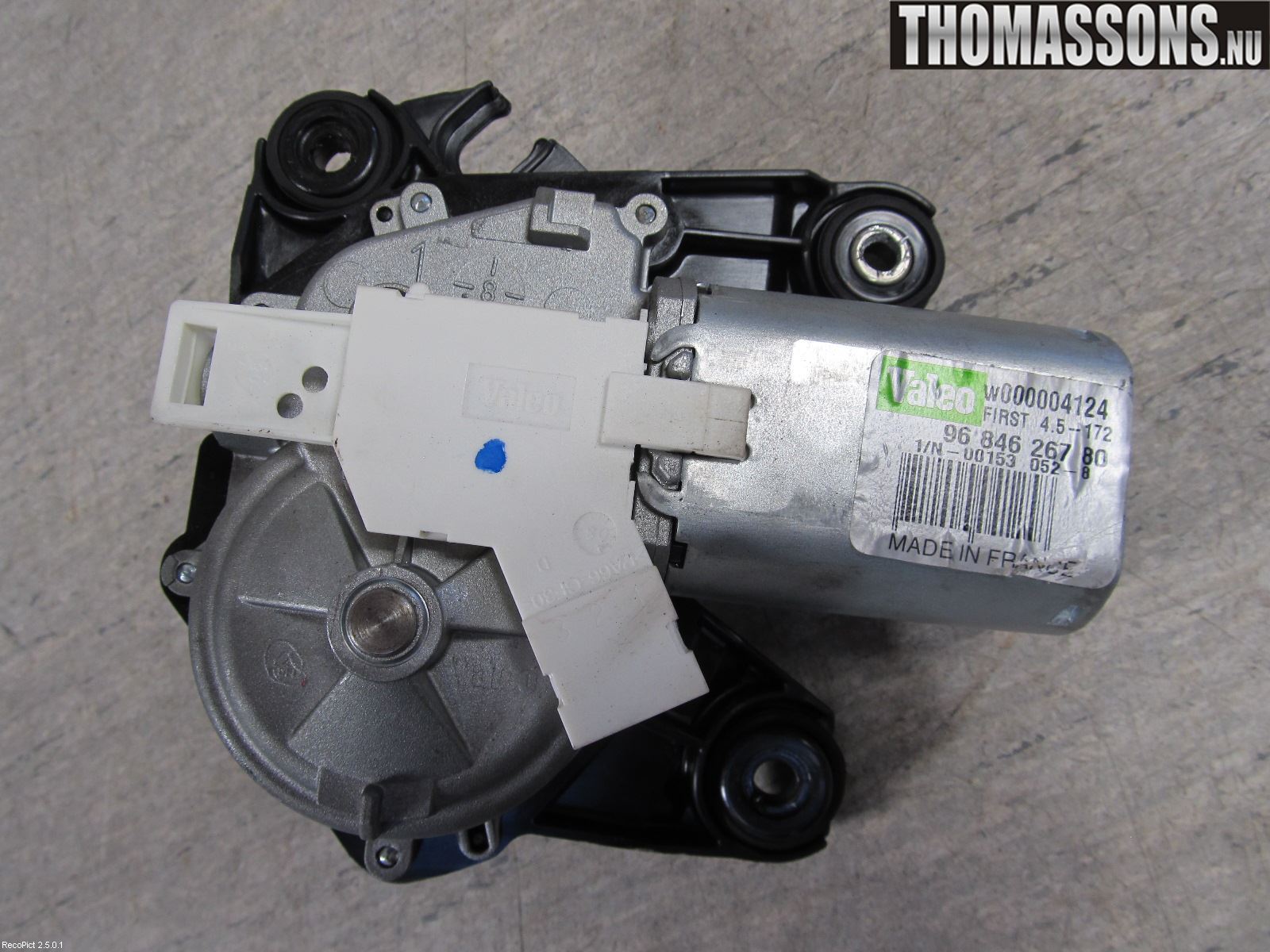 Peugeot 207 Torkarmotor Baklucka