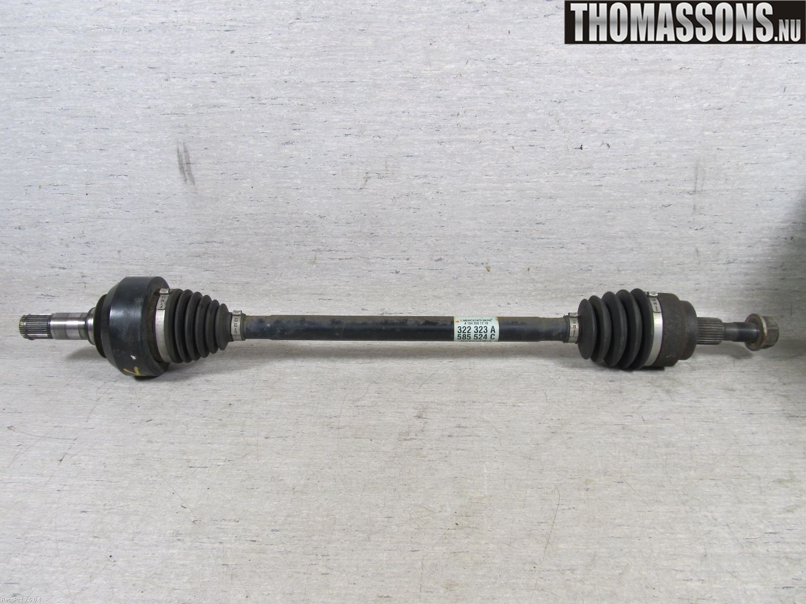 Mercedes-Benz MB ML (W164) 05-11 Drivaxel Bak Vänster