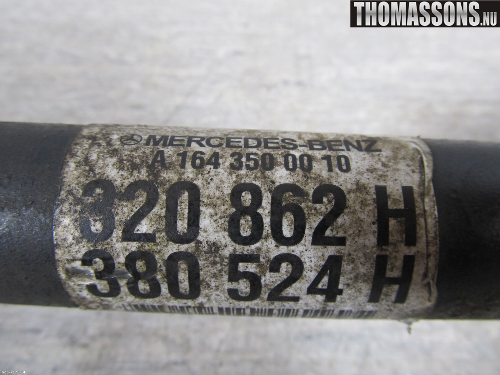 Mercedes-Benz MB ML (W164) 05-11 Drivaxel Bak Höger