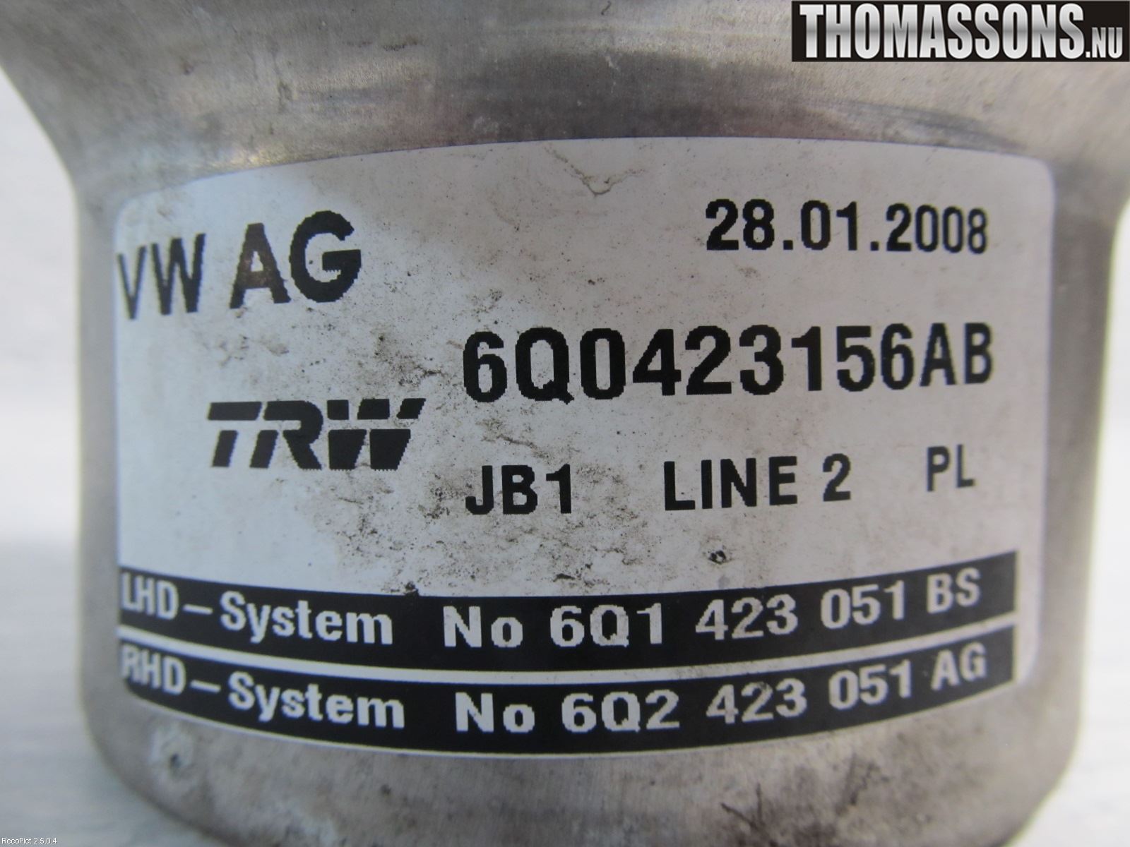 Skoda FABIA 07-14 Styrservo Pump Elektrisk