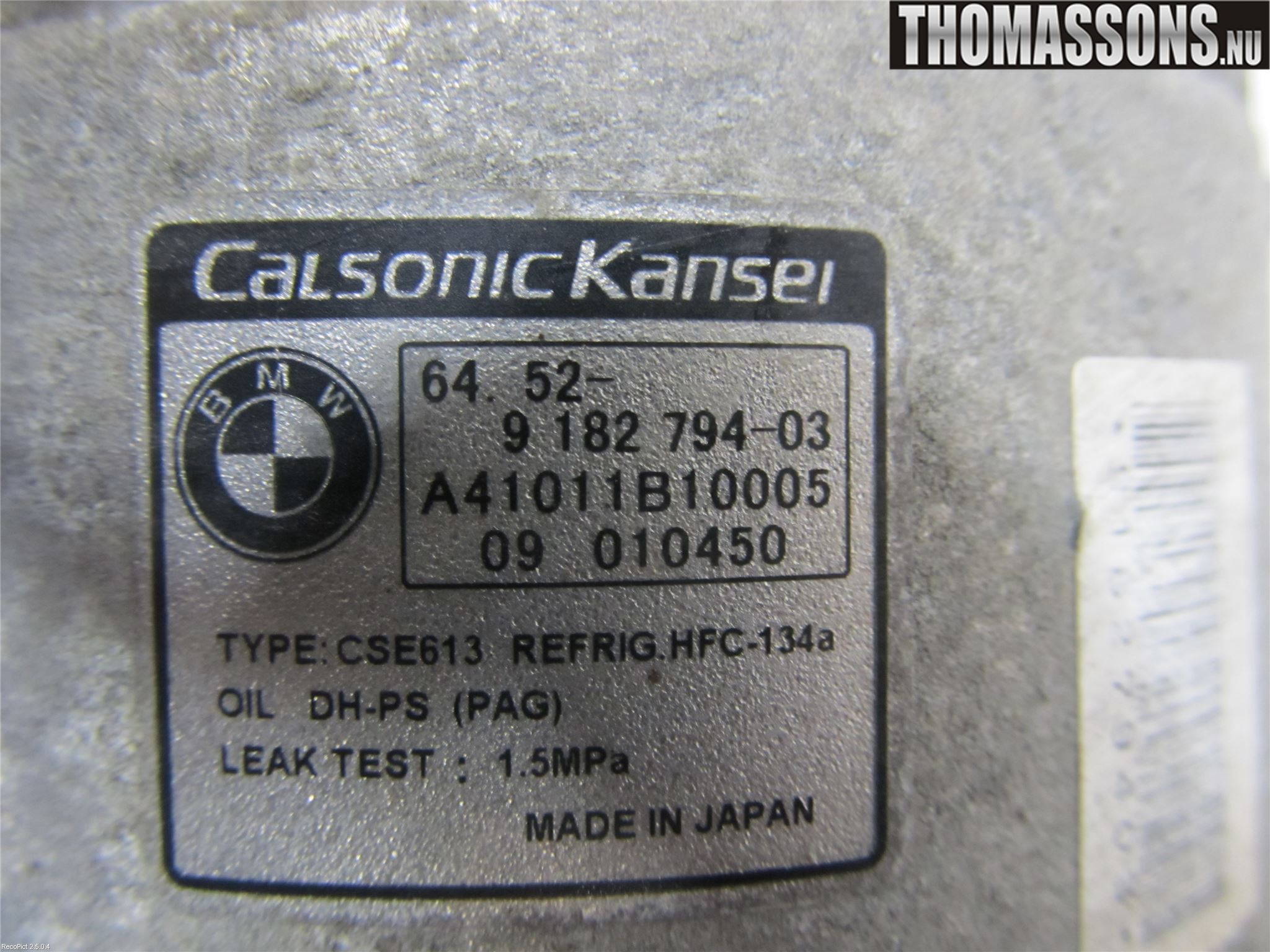 BMW 1 E82/88 Coupé/Cab 06-13 Ac Kompressor