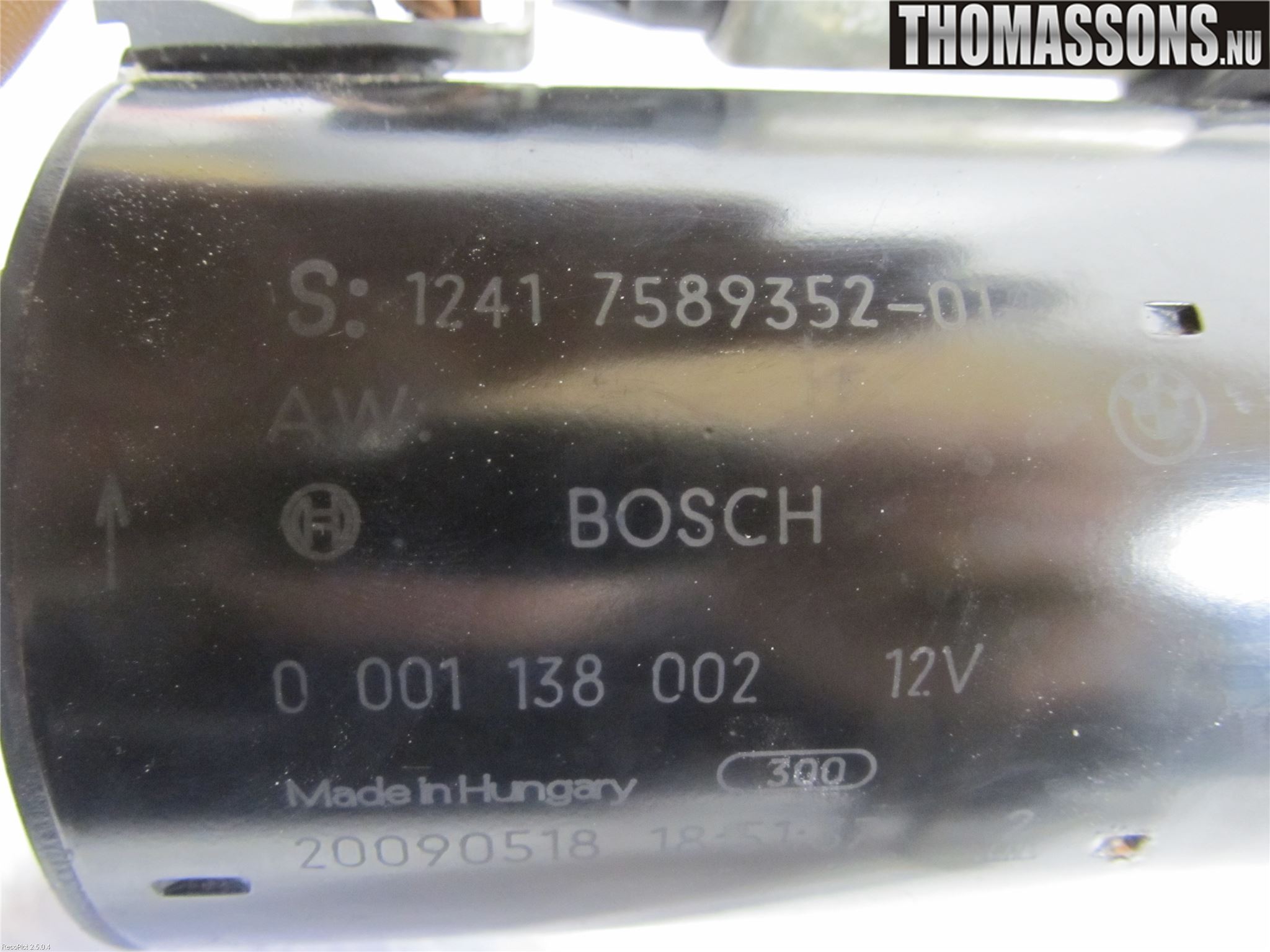 BMW 1 E82/88 Coupé/Cab 06-13 Startmotor