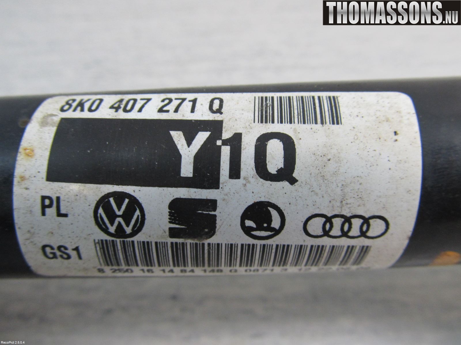 Audi A4/S4 08-11 Drivaxel Fram Vä Hö