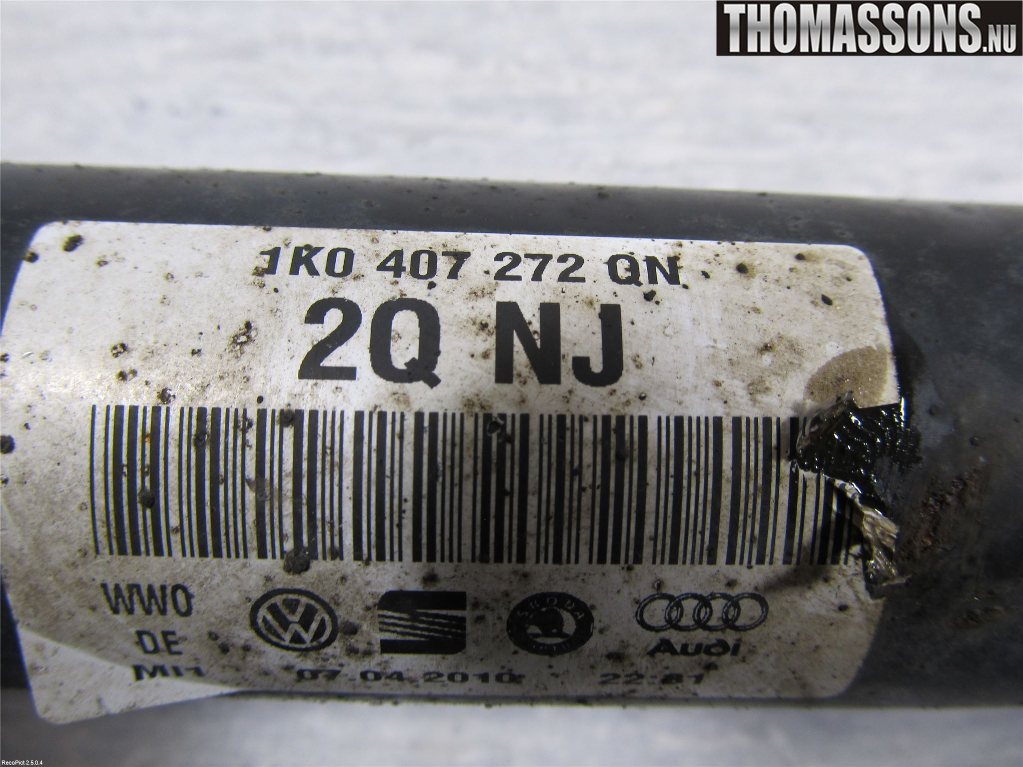 Volkswagen VW PASSAT 05-11 Drivaxel Fram Höger