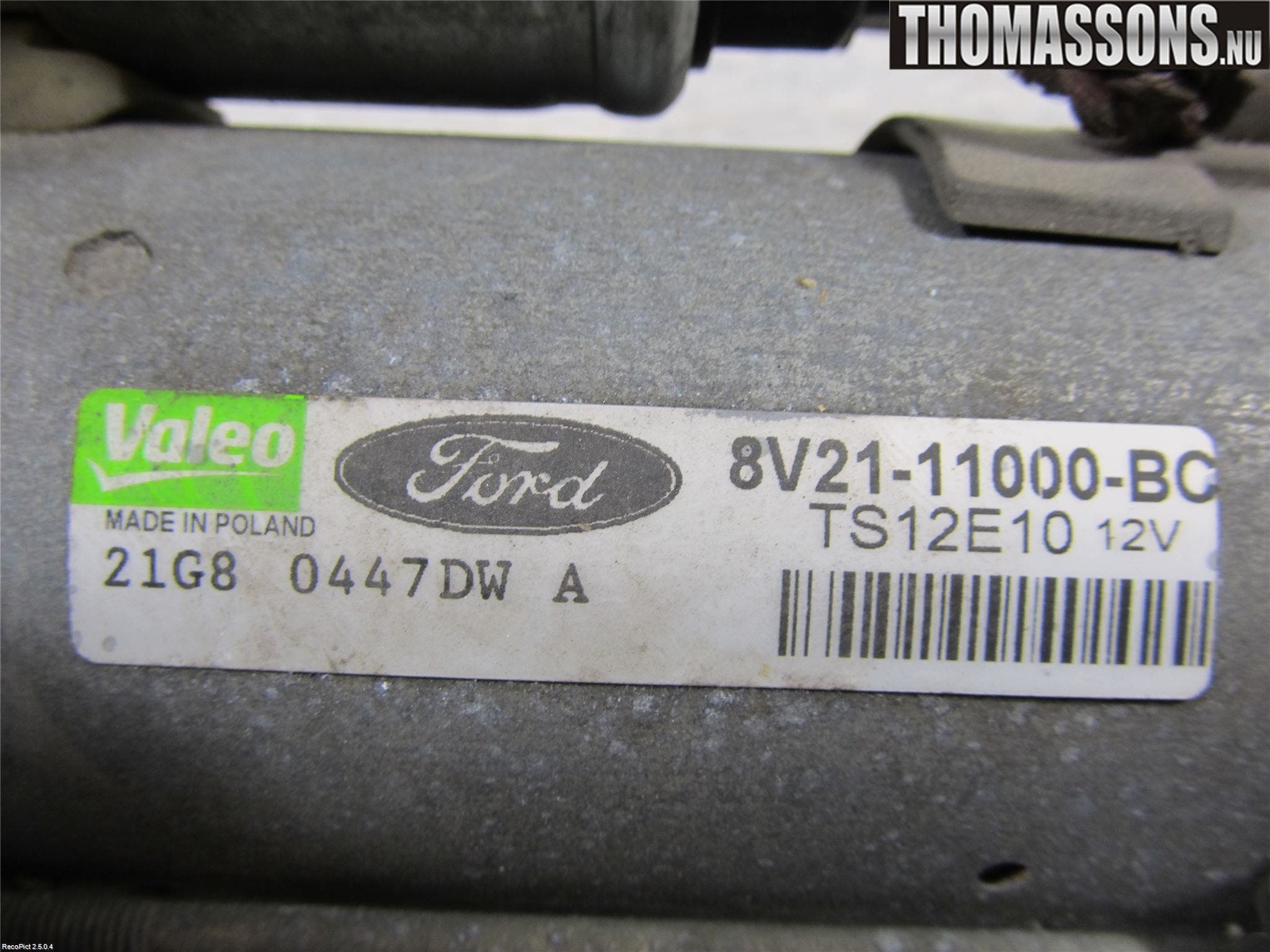 Ford FIESTA 09-12 Startmotor