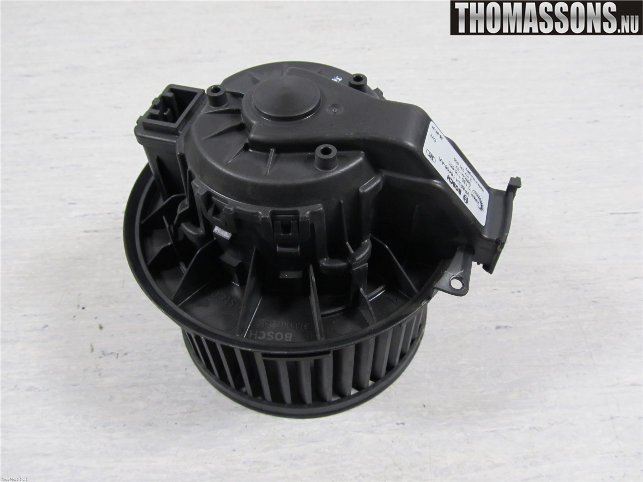 Ford FIESTA 09-12 Värmefläkt