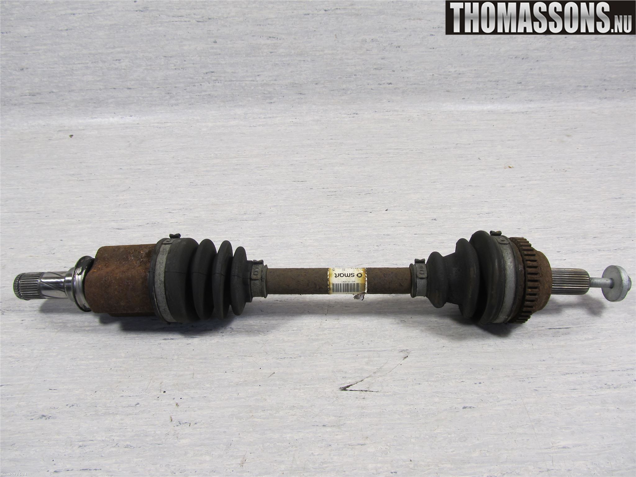 Smart FORTWO I 99-07 Drivaxel Bak Vänster