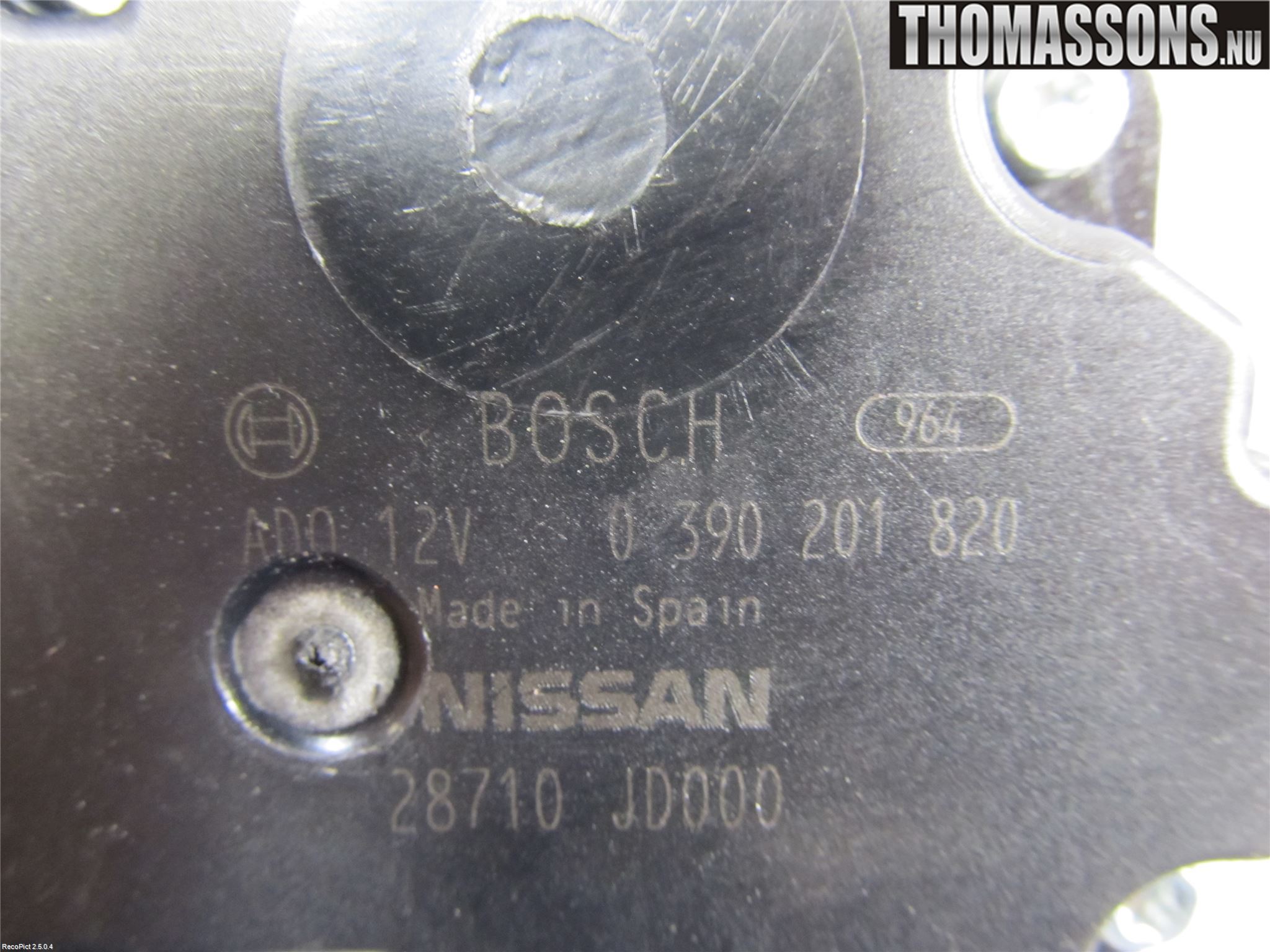 Nissan QASHQAI   07-10 Torkarmotor Baklucka