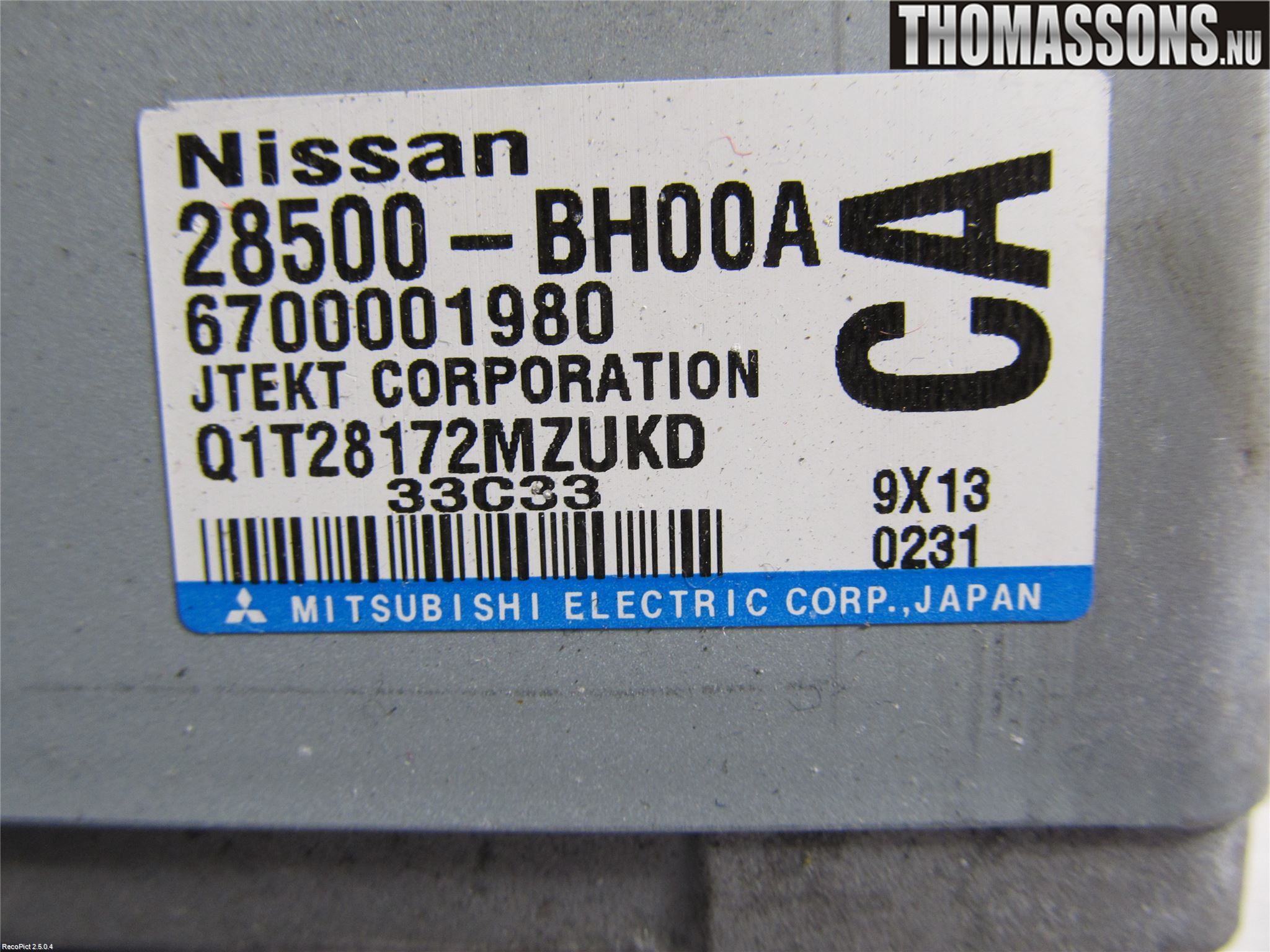 Nissan NOTE E11 06-14 Styrservo Pump Elektrisk