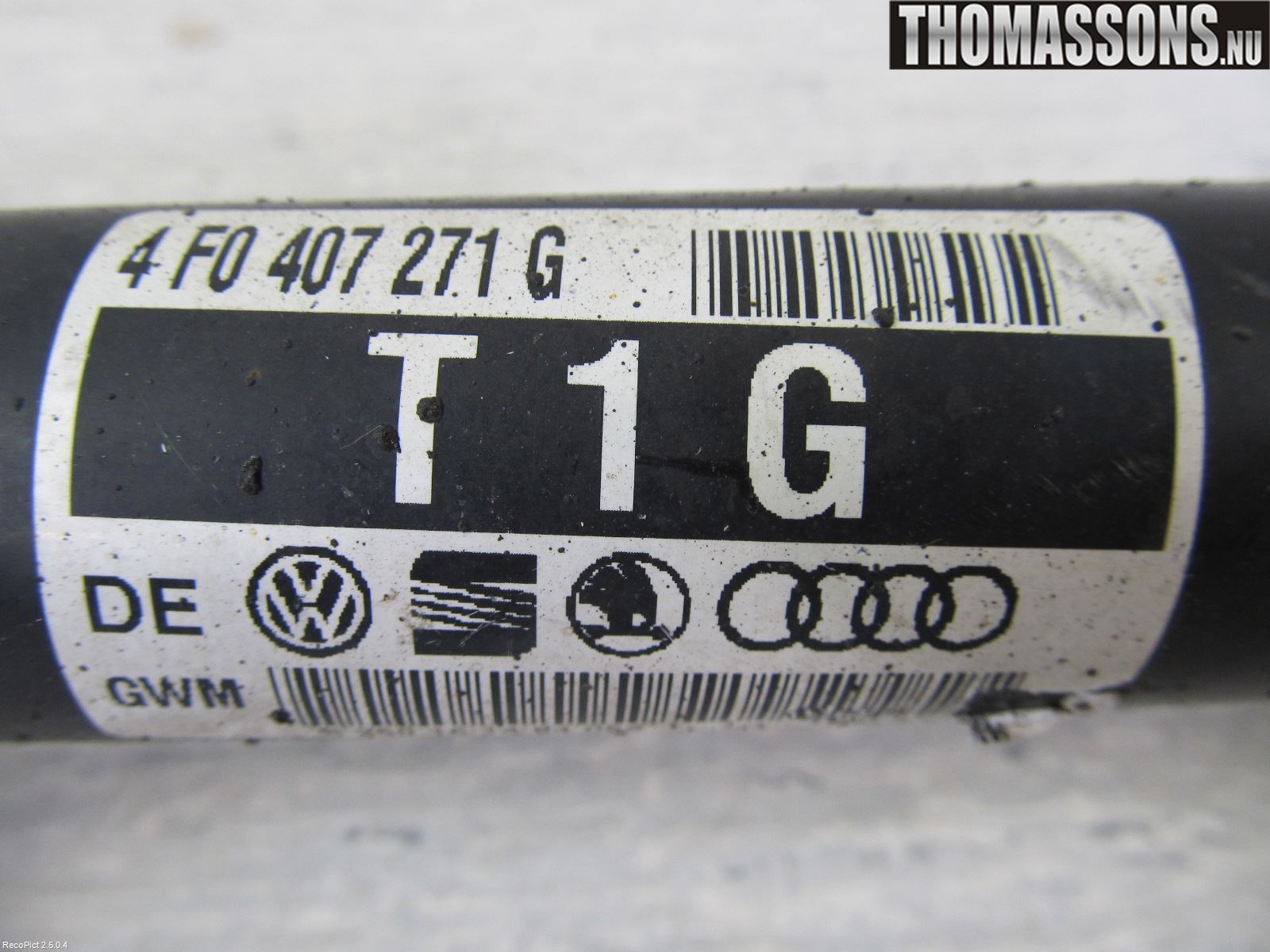 Audi A6/S6     05-11 Drivaxel Fram Vänster