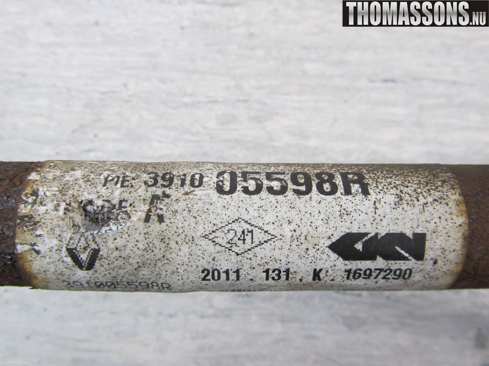 Dacia LOGAN MCV/STEPWAY Drivaxel Fram Höger