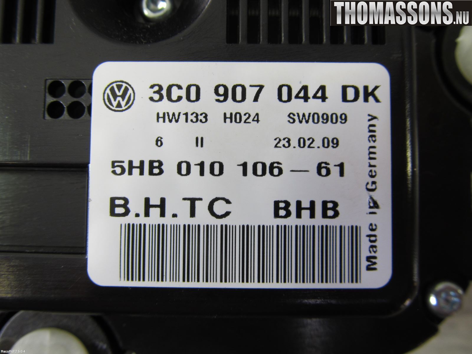 Volkswagen VW PASSAT 05-11 Ac Styrenhet Ac Manöveren