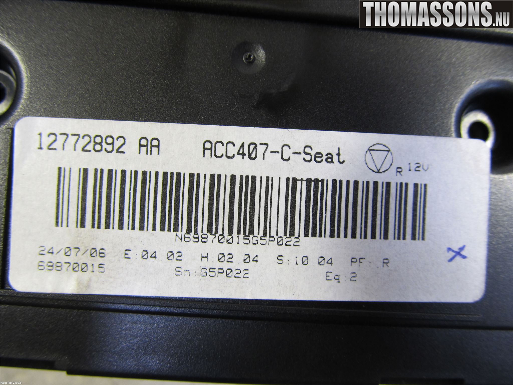 Saab 9-3 VER 2 Ac Styrenhet Ac Manöveren