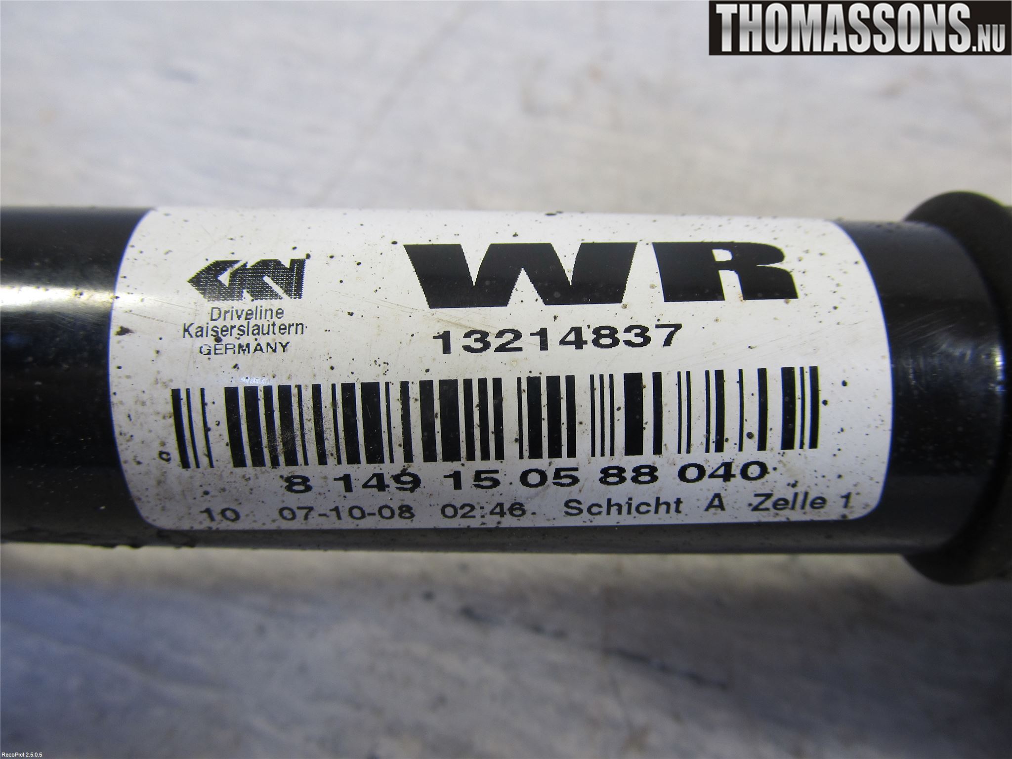 Opel ASTRA H 04-12 Drivaxel Fram Höger