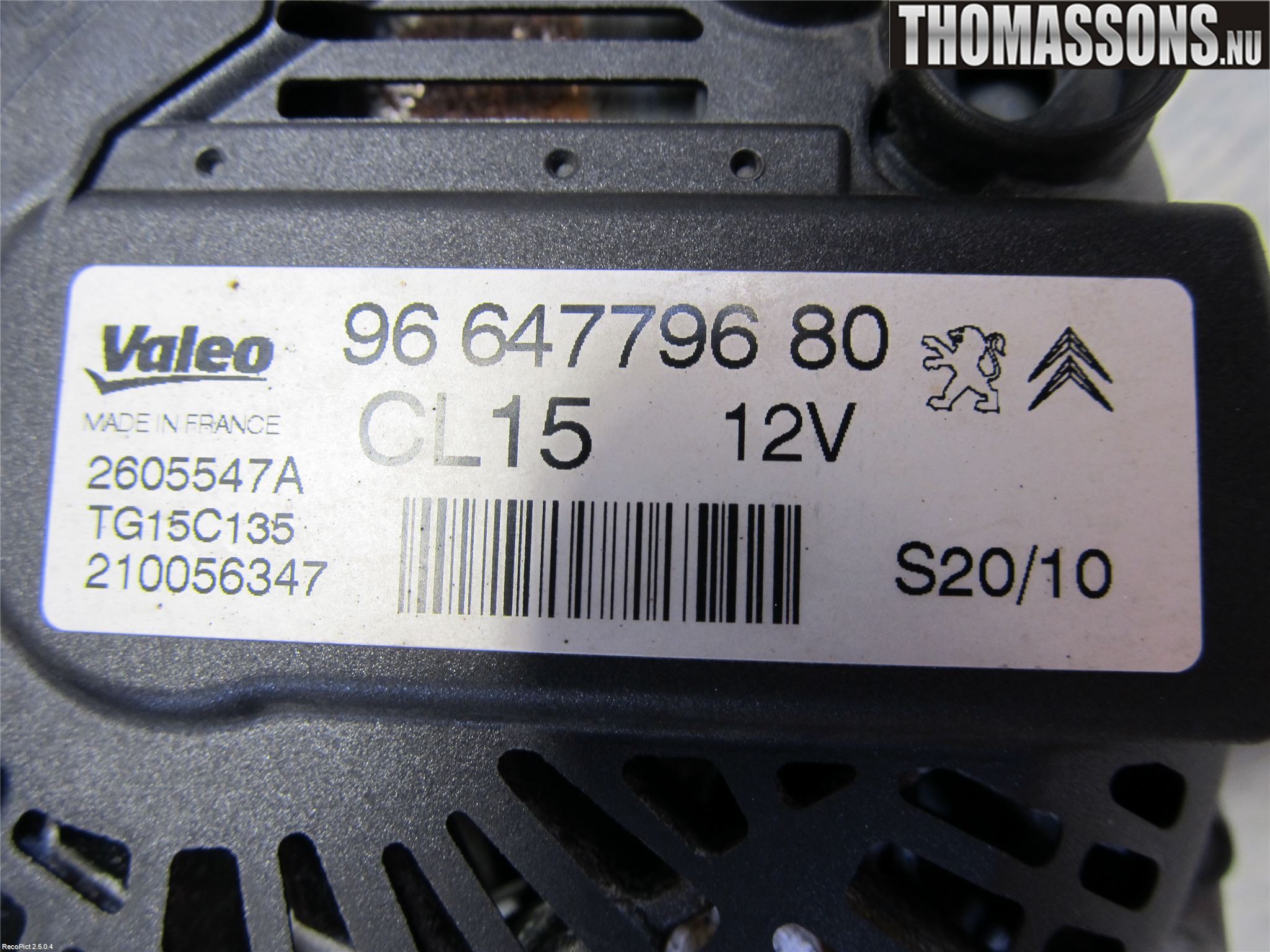 Peugeot 207 Generator