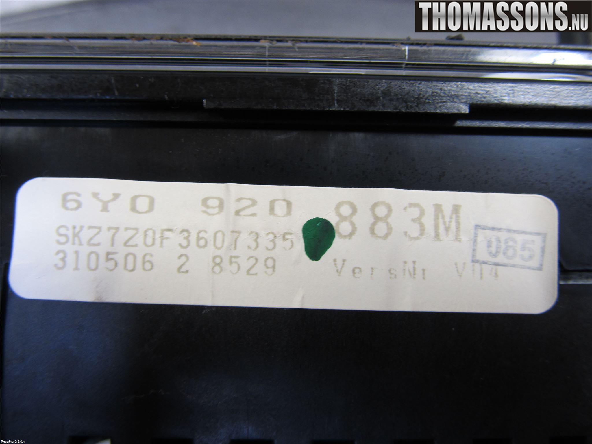 Skoda FABIA 99-07 Instrument Komb