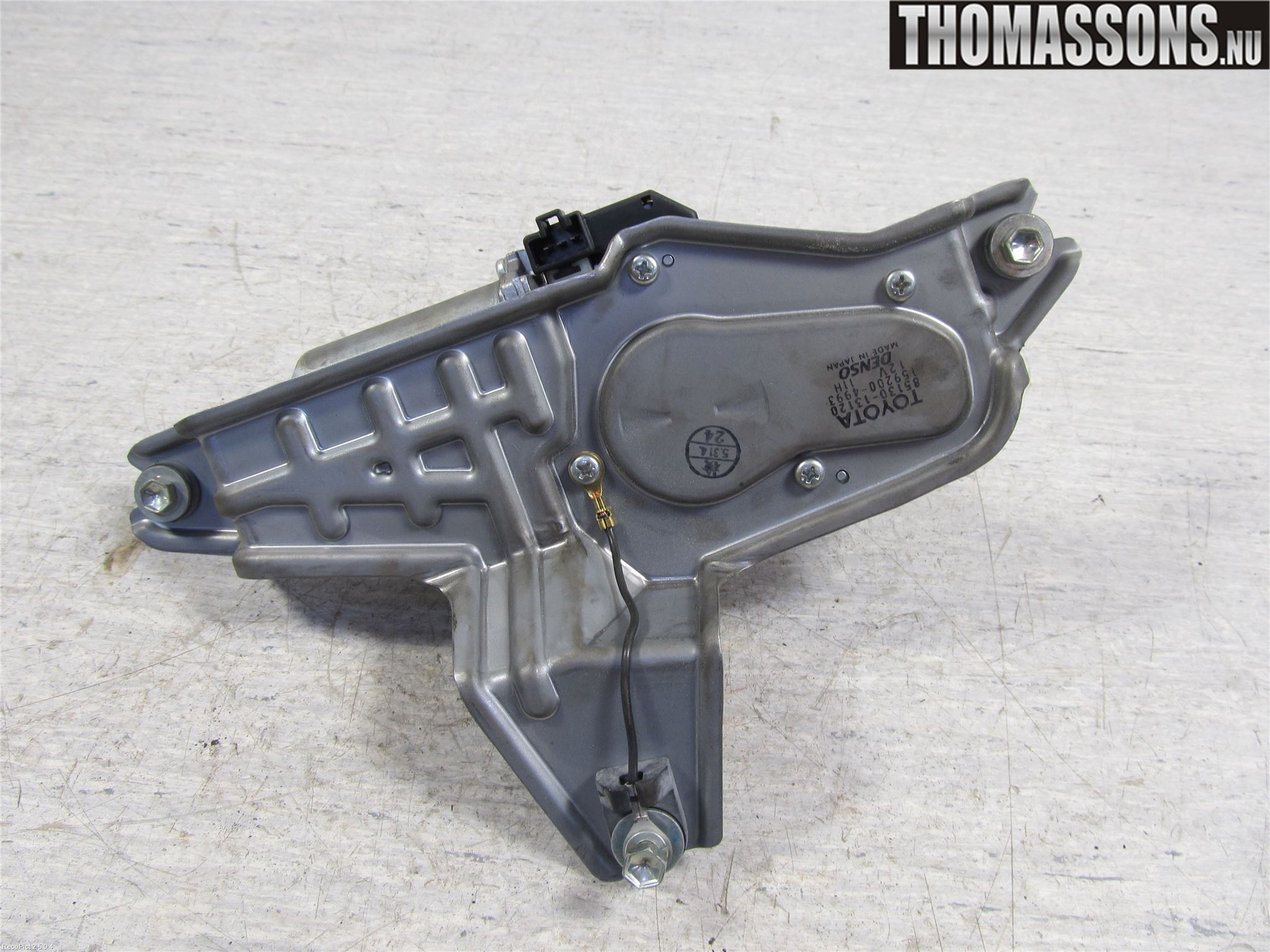 Toyota COROLLA 02-07 Torkarmotor Baklucka