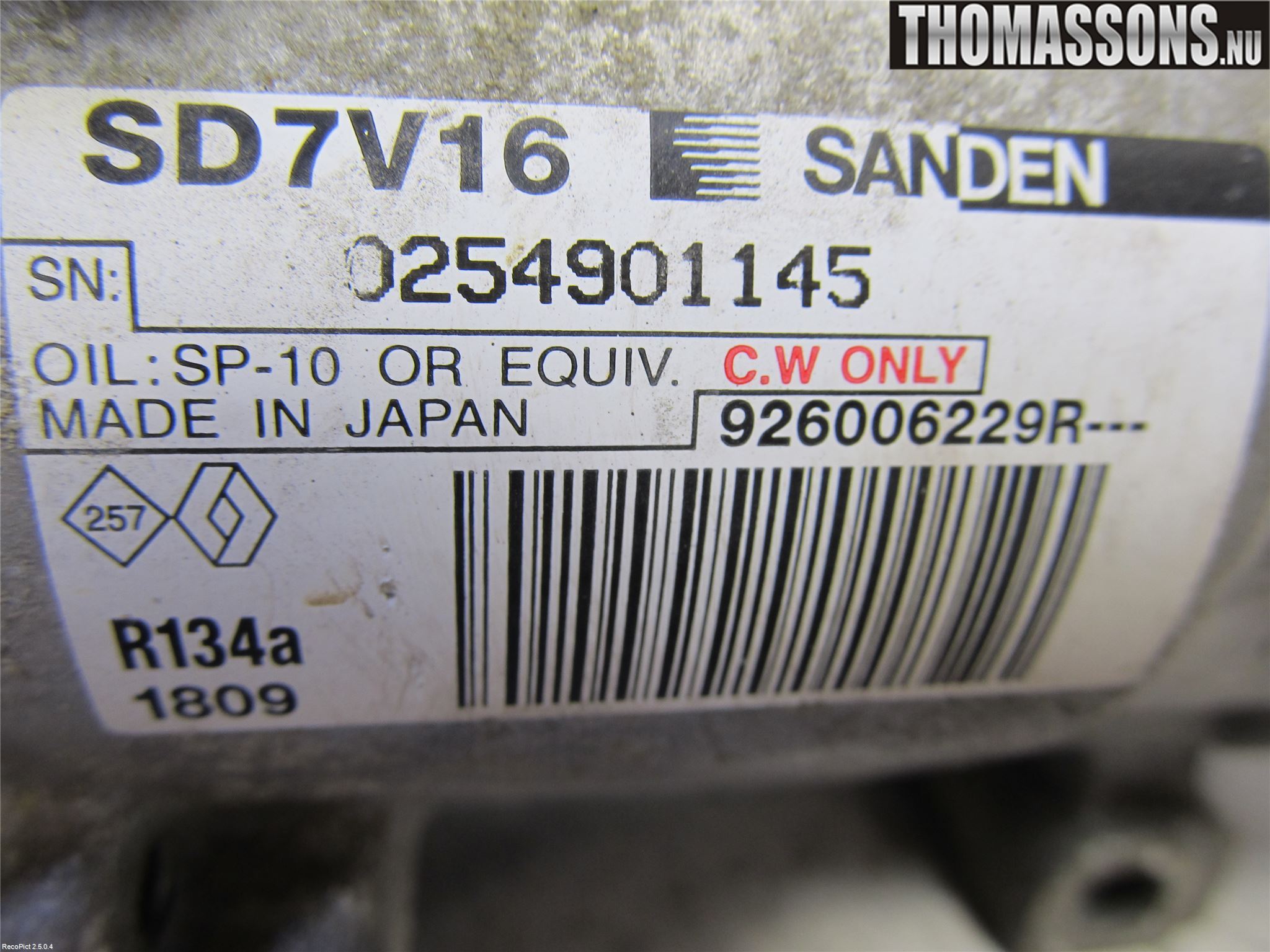 Dacia LOGAN VAN Ac Kompressor