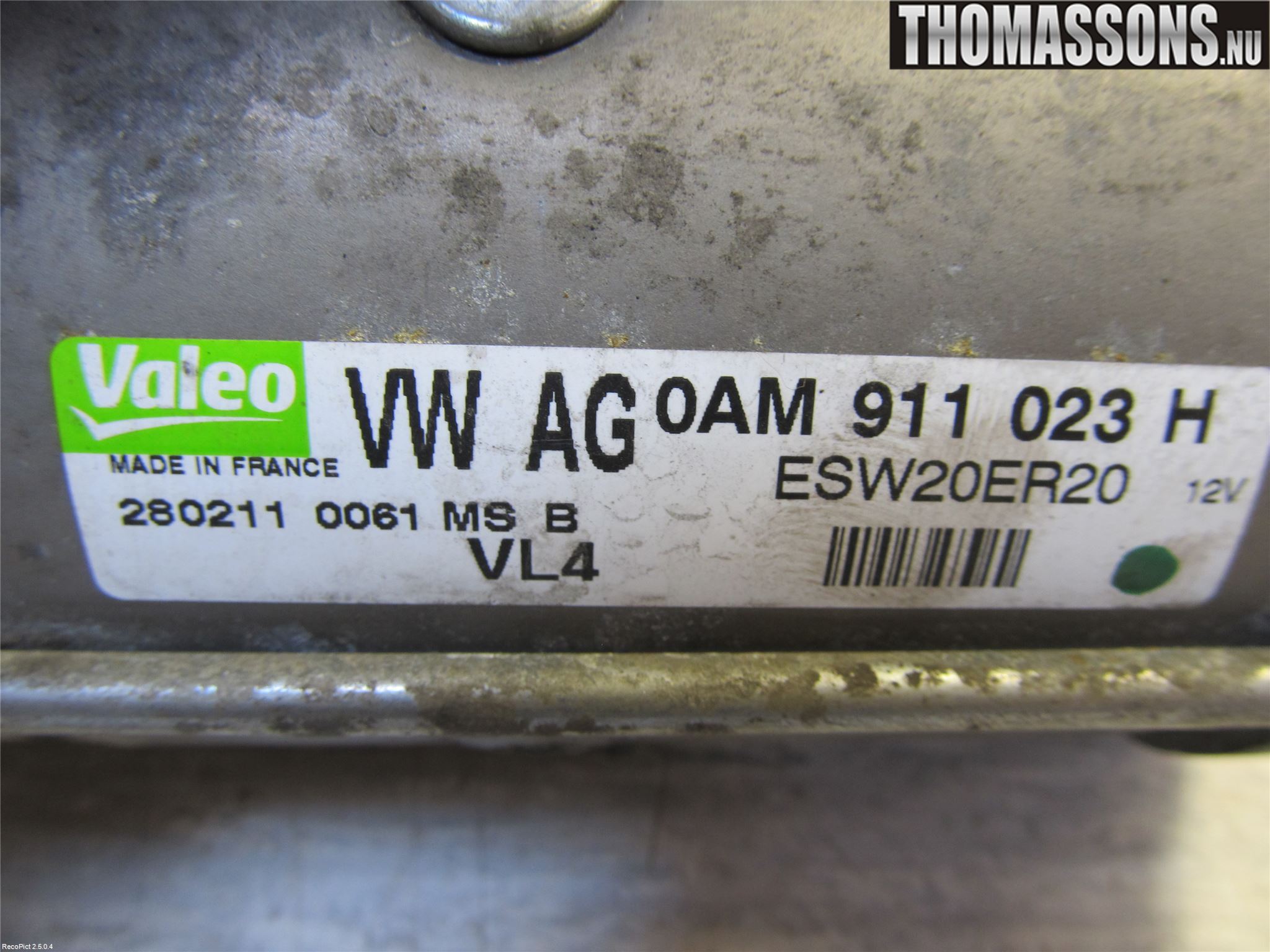 Volkswagen VW GOLF VI 09-13 Startmotor Diesel