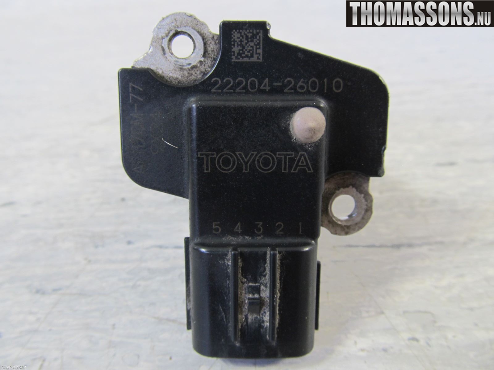 Toyota VERSO 09-18 Injluftmassamätare