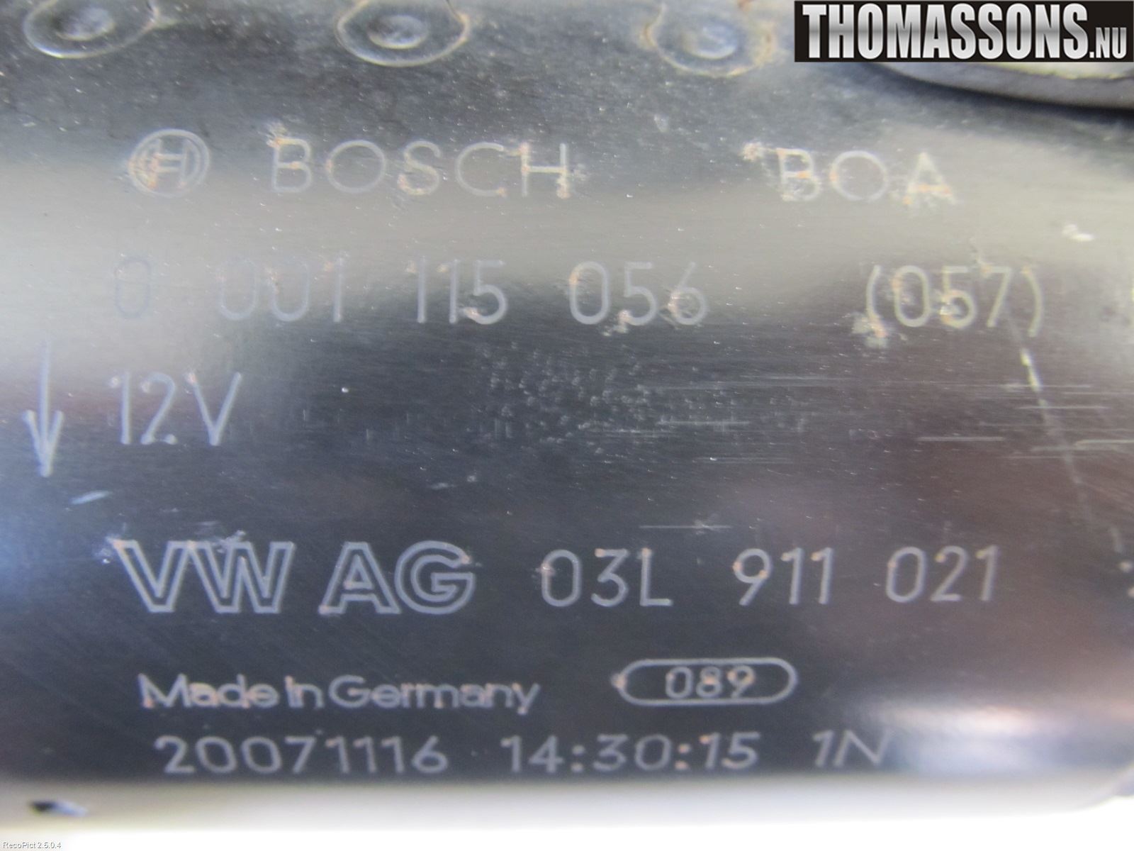 Audi A4/S4 08-11 Startmotor Diesel