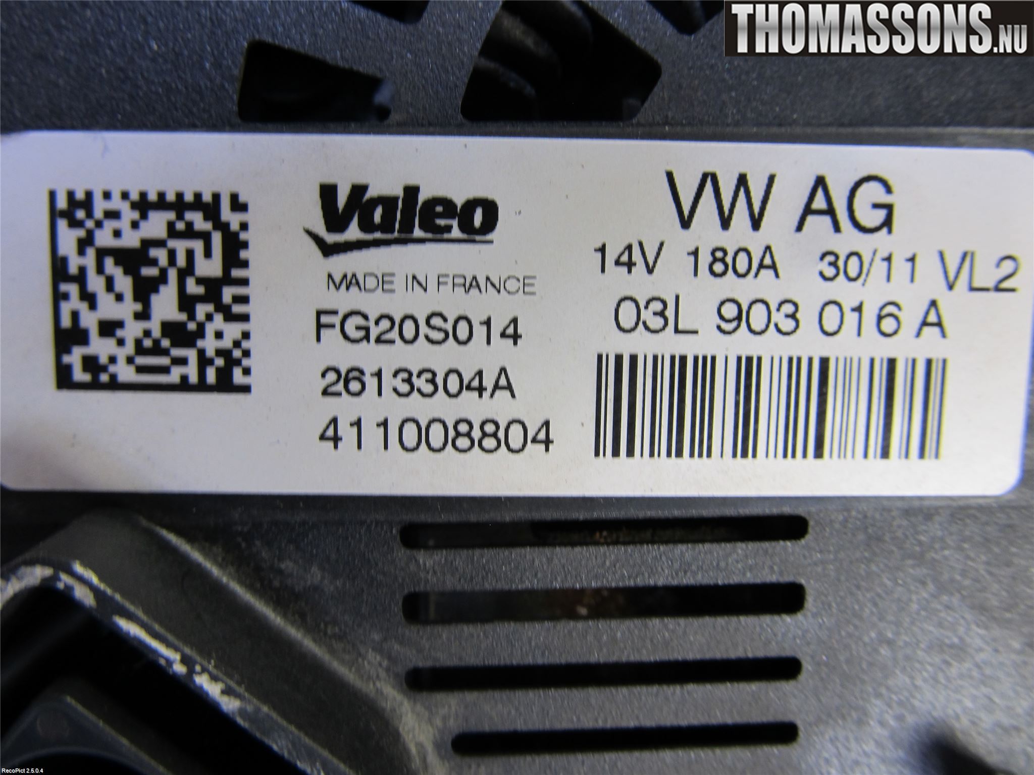 Audi A6/S6 4G 11-18 Generator