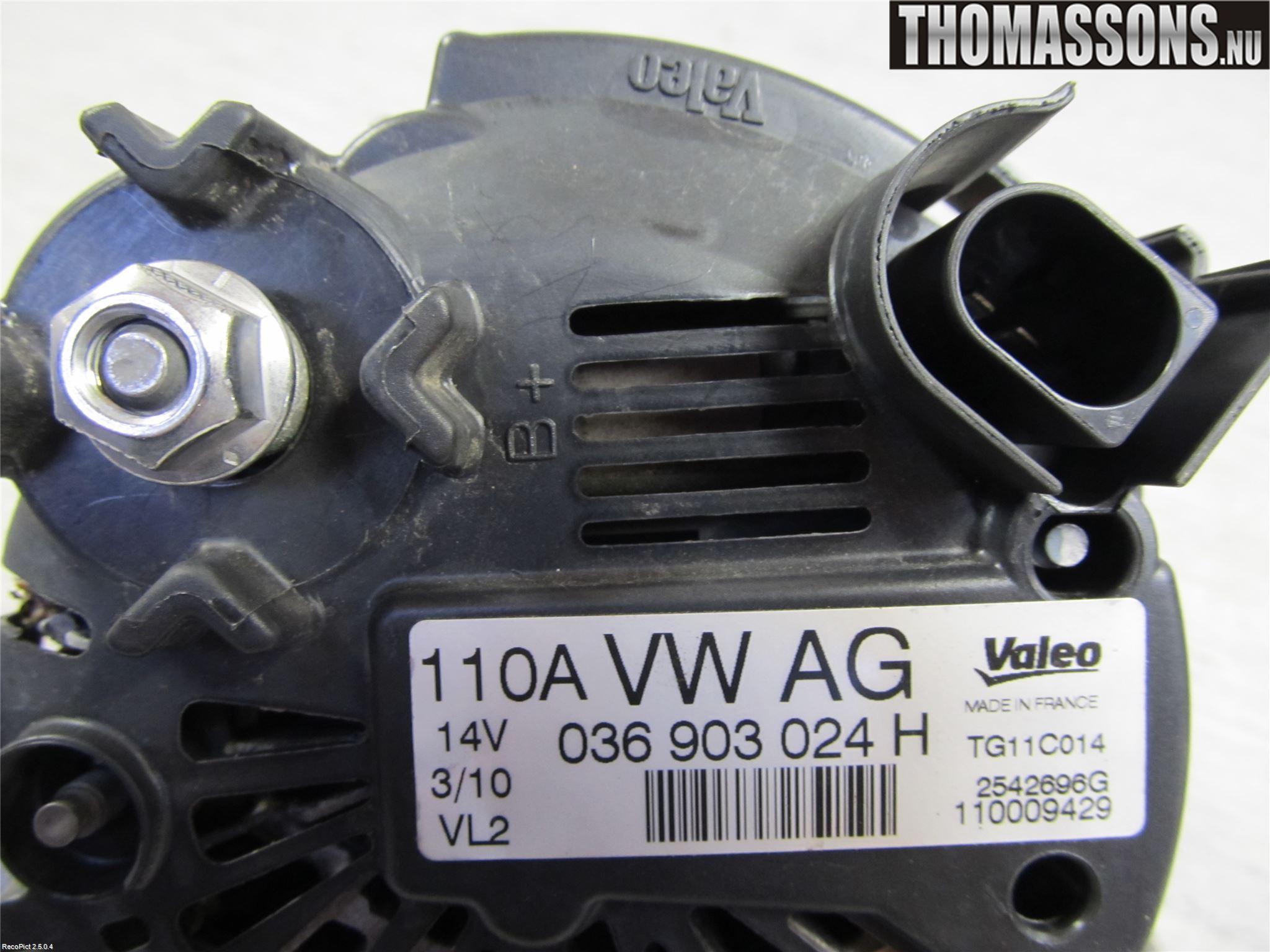 Volkswagen VW POLO 10-17 Generator
