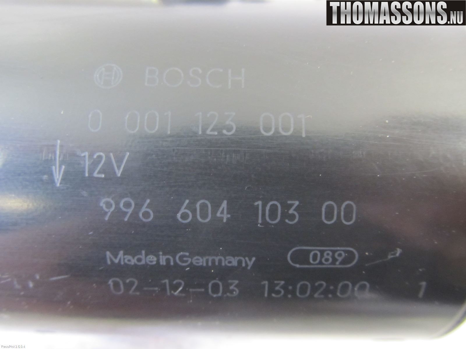 Porsche BOXSTER 96- Startmotor