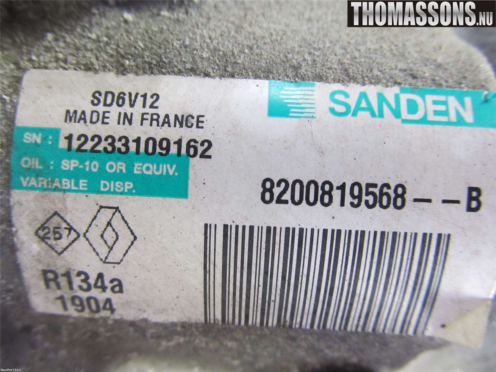 Renault CLIO III  09-12 Ac Kompressor