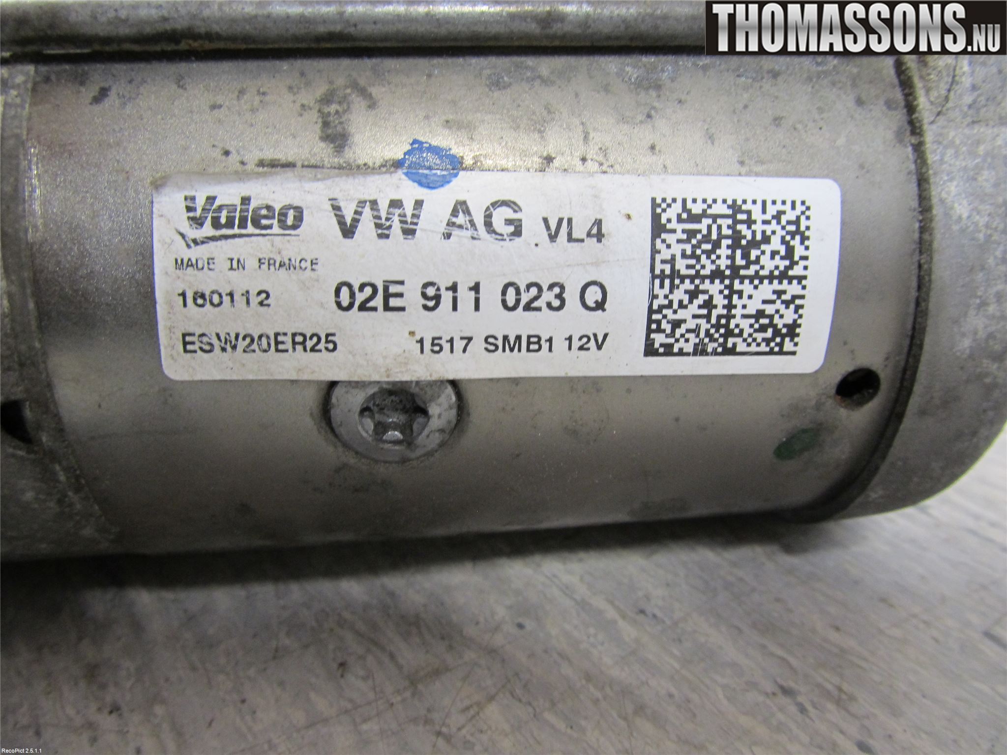 Volkswagen VW PASSAT 11-14 Startmotor Diesel