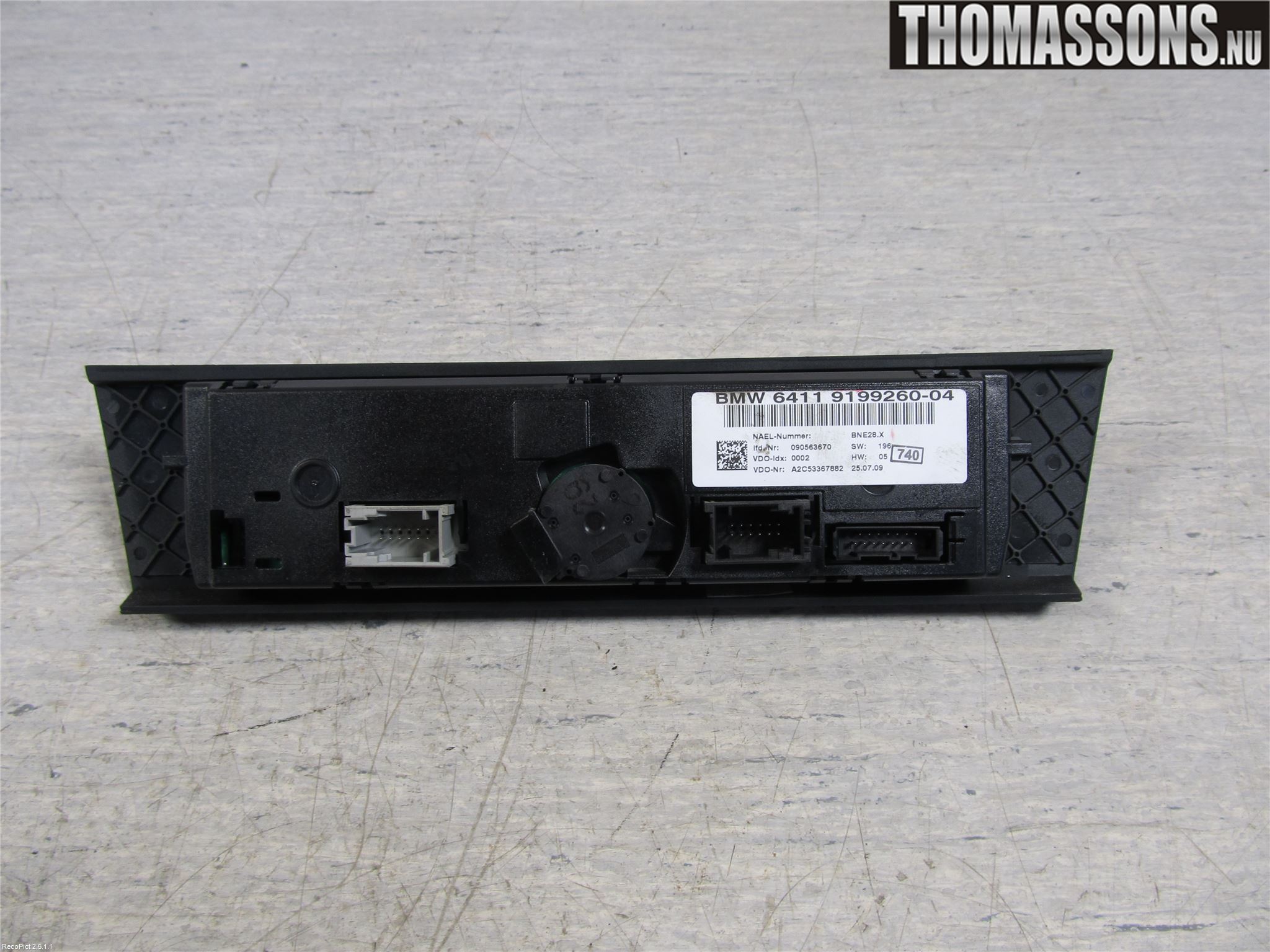 BMW 3 E90/91 SED/TOU 05-12 Ac Styrenhet Ac Manöveren