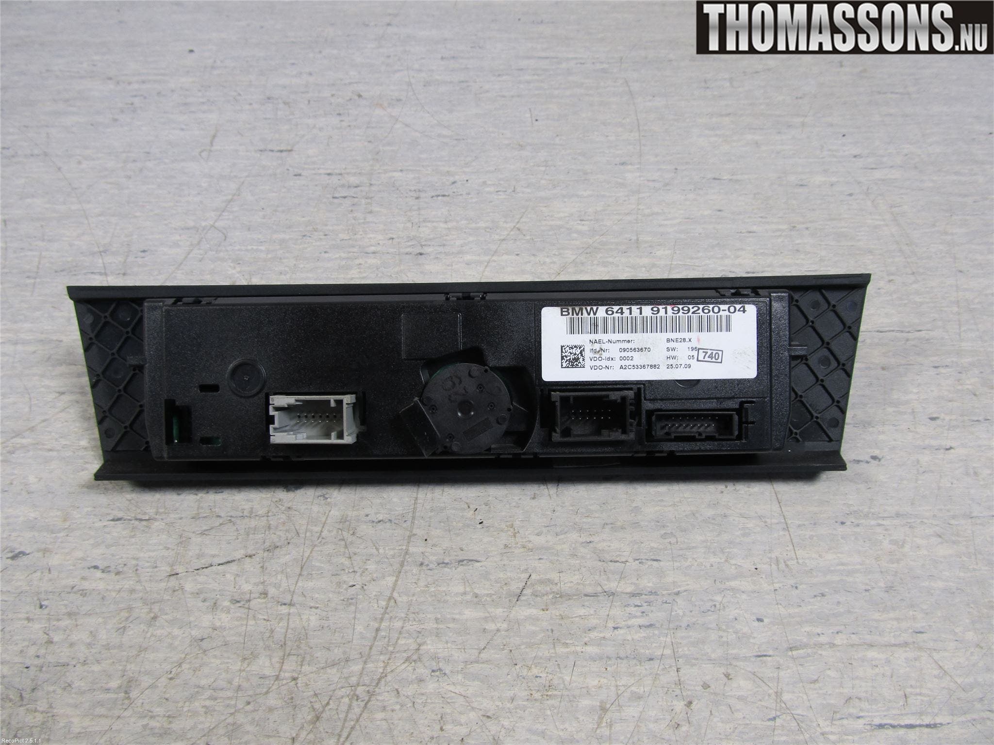 BMW 3 E90/91 SED/TOU 05-12 Ac Styrenhet Ac Manöveren