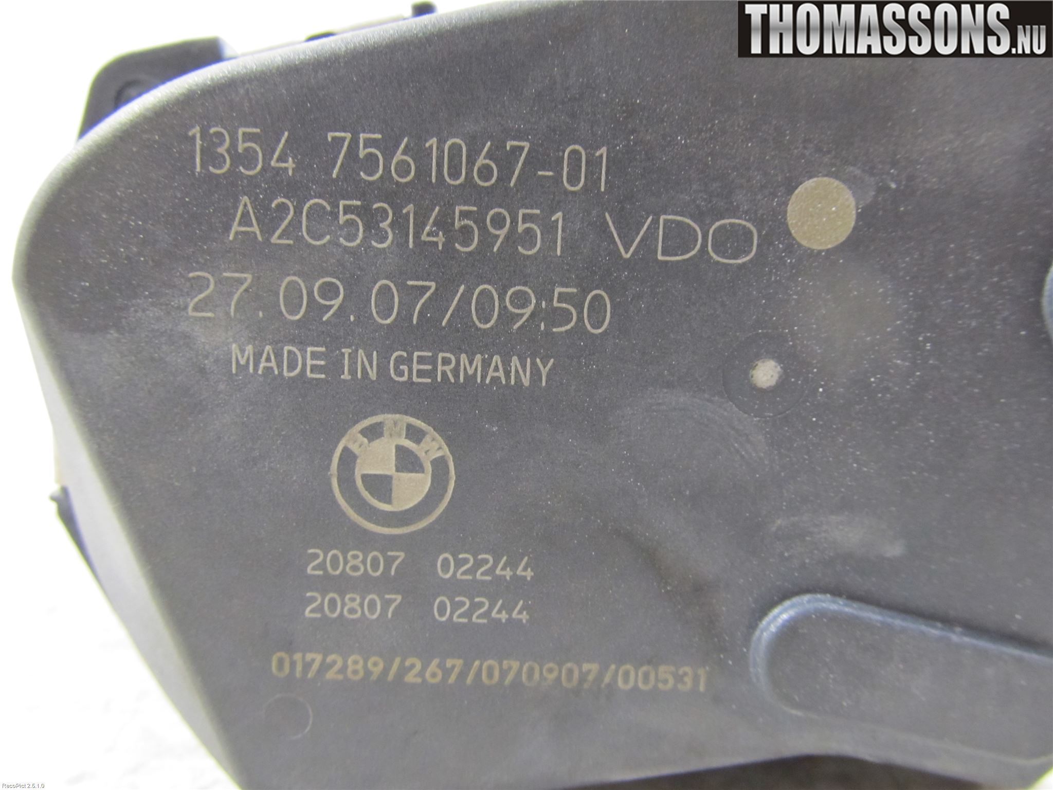 BMW 1 E87/81 5D/3D 03-11 Injspjällhus