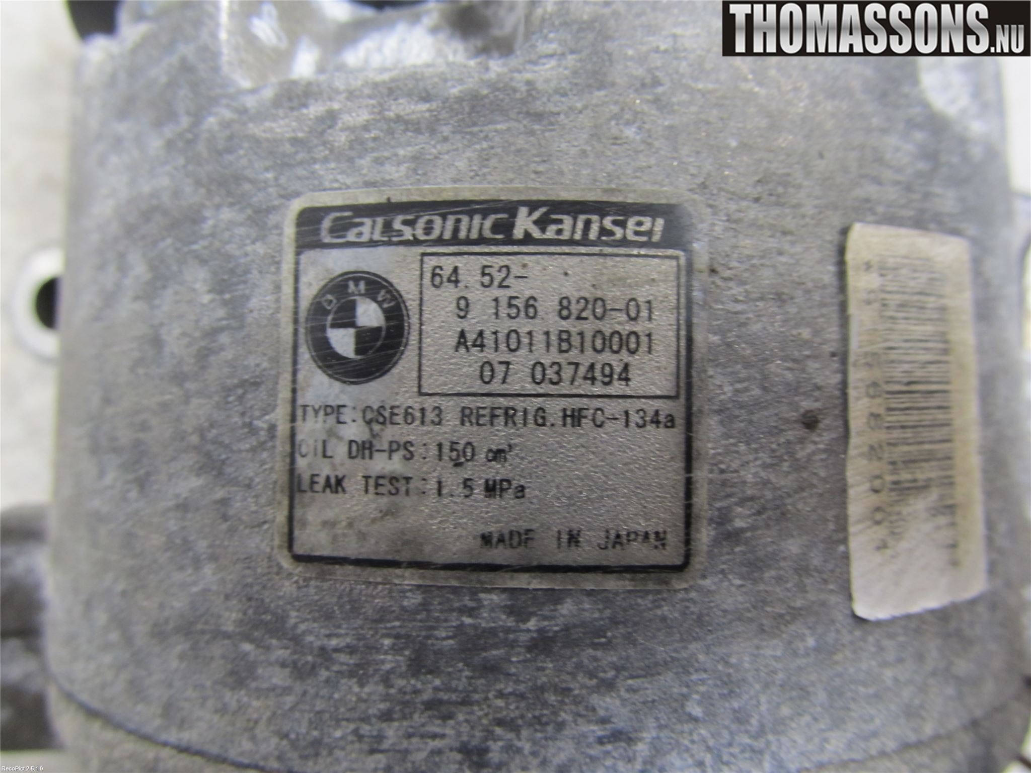 BMW 1 E87/81 5D/3D 03-11 Ac Kompressor