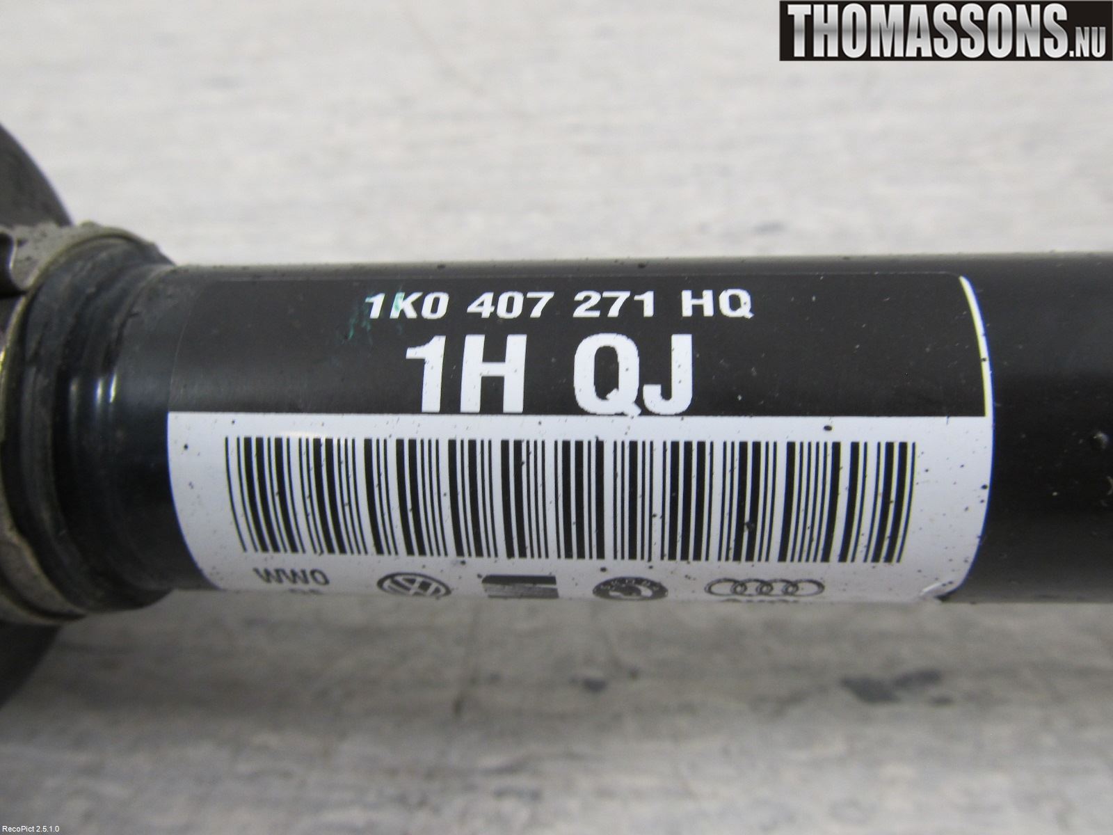 Seat LEON 06-12 Drivaxel Fram Vänster