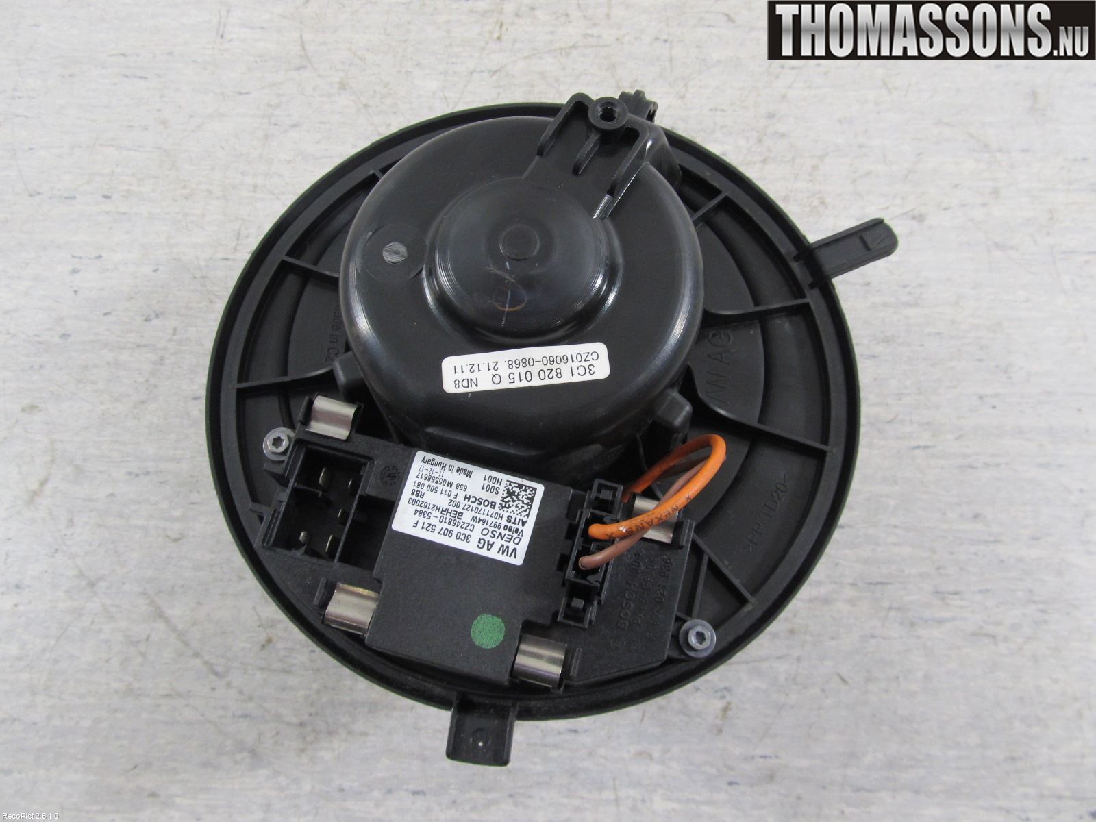 Volkswagen VW PASSAT 11-14 Ac Värmefläkt