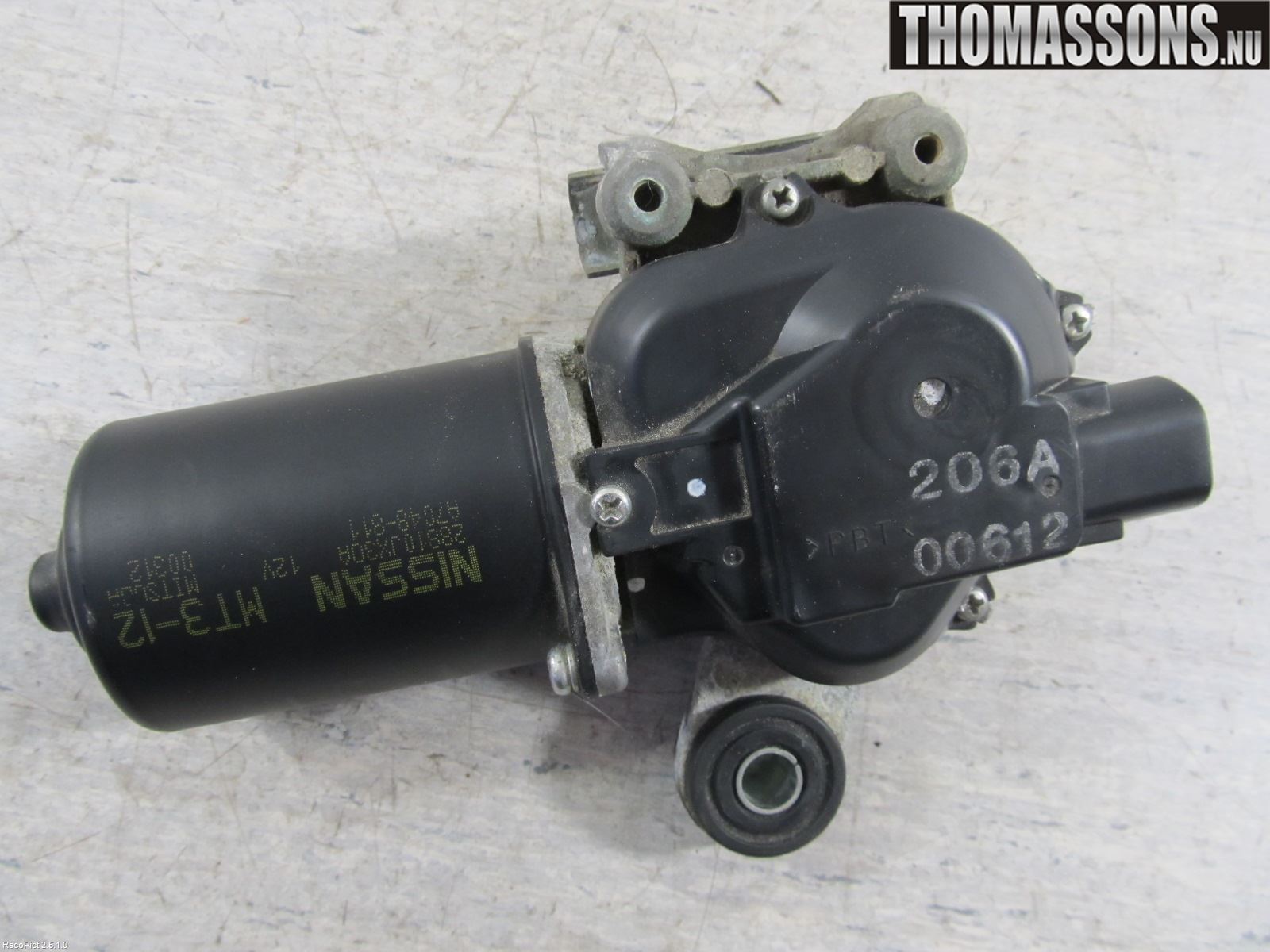 Nissan NV200/NV200 COMBI Torkarmotor Vindruta