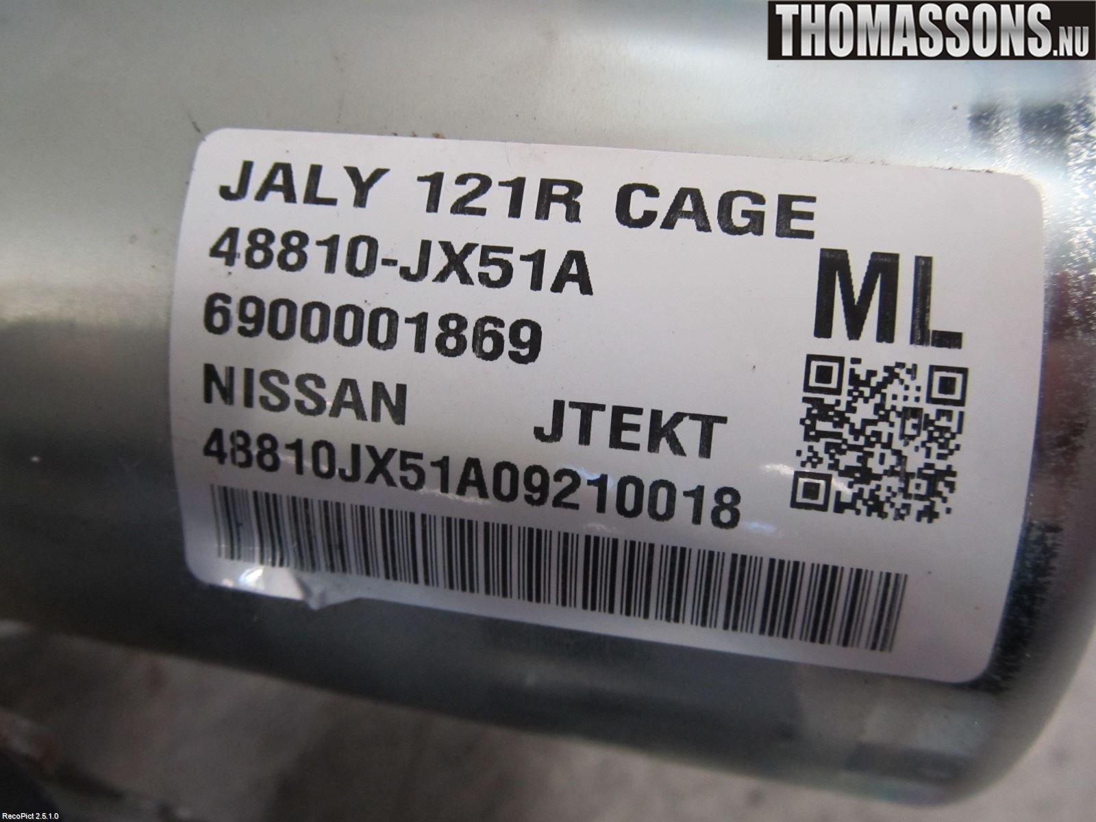 Nissan NV200/NV200 COMBI Rattaxelagg Med Inb Servo