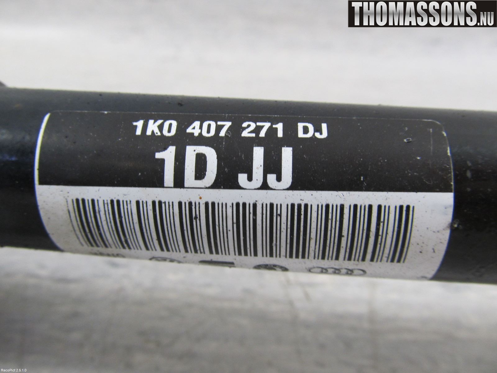 Volkswagen VW GOLF VI 09-13 Drivaxel Fram Vänster