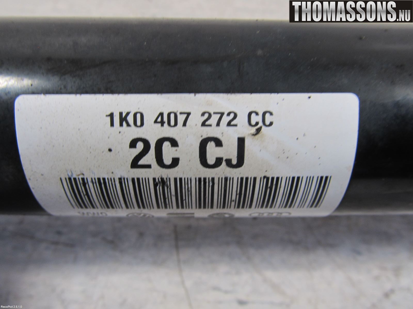 Volkswagen VW GOLF VI 09-13 Drivaxel Fram Vänster